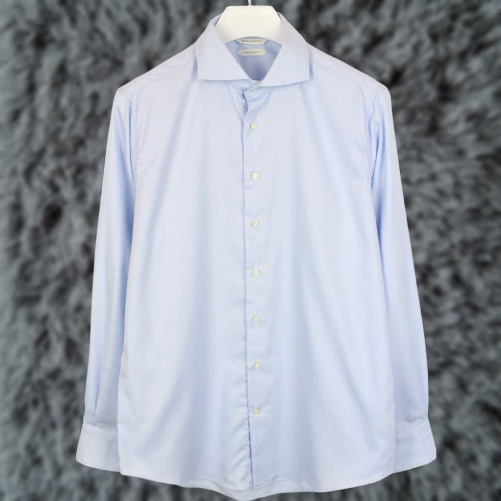Suitsupply SUITSUPPLY Formal Shirt Men's Slim Fit Button Blue 42 / 16 1/2 Size 42R - 1 Thumbnail