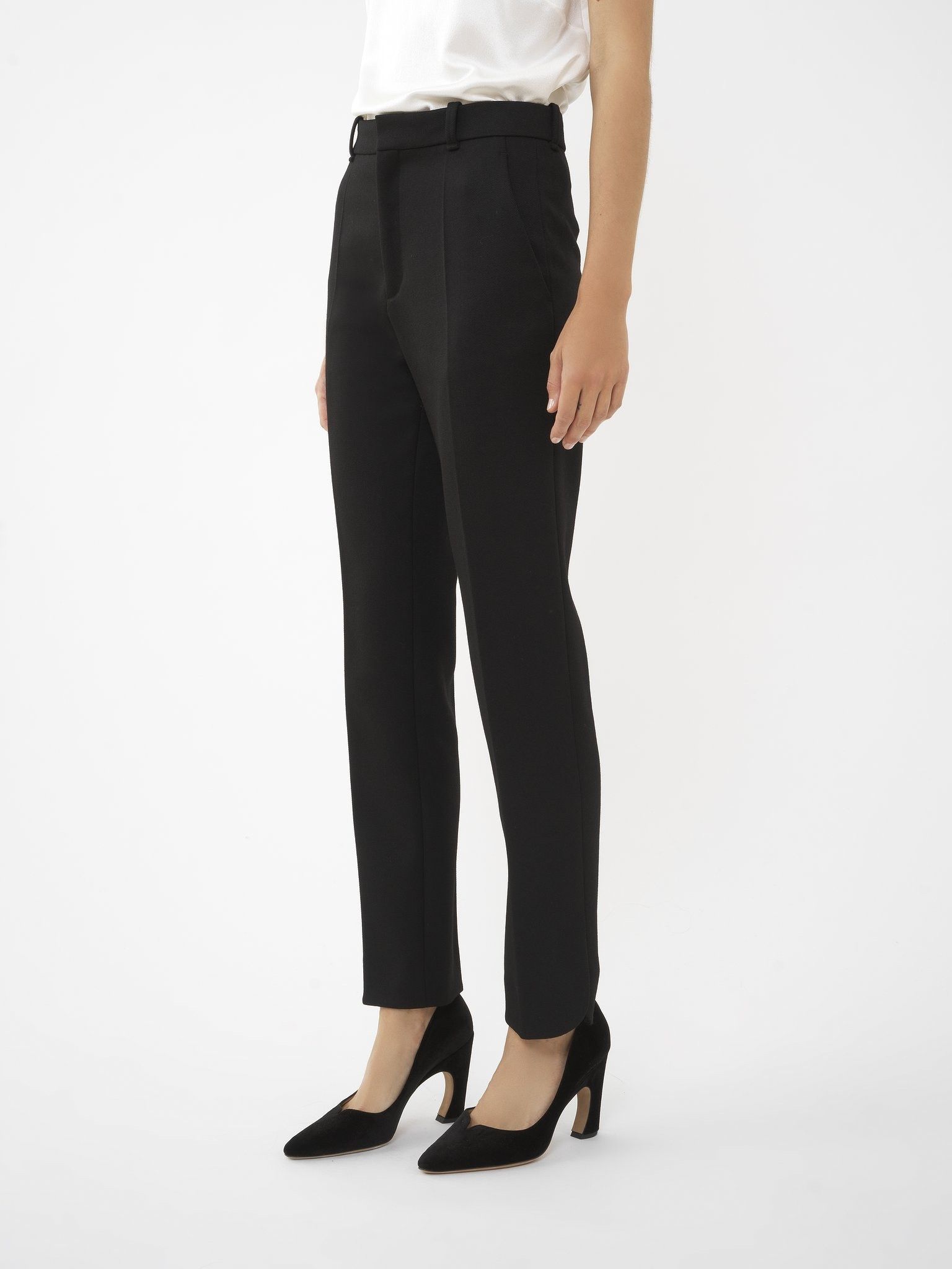 Chloe o1loc1c0325 CHC24 Trouser in Black Size 25" / US 0 / IT 36 - 3 Thumbnail