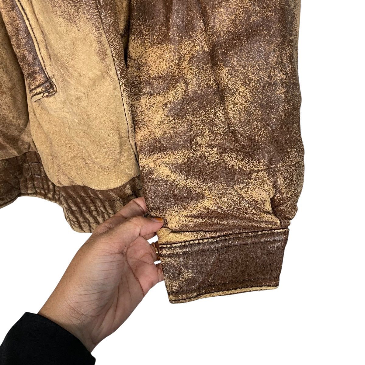Japanese Brand Japanese Brand Street Life Military Leather Jacket Size US M / EU 48-50 / 2 - 14 Thumbnail