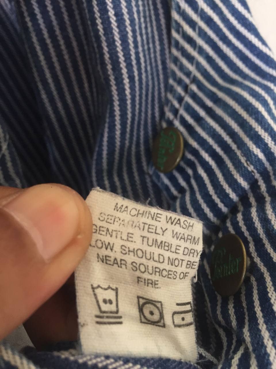 Japanese Brand VTG OVERALL POINTER HICKORY CARPENTER KIDS (7-8YO) Size US 26 / EU 42 - 7 Thumbnail
