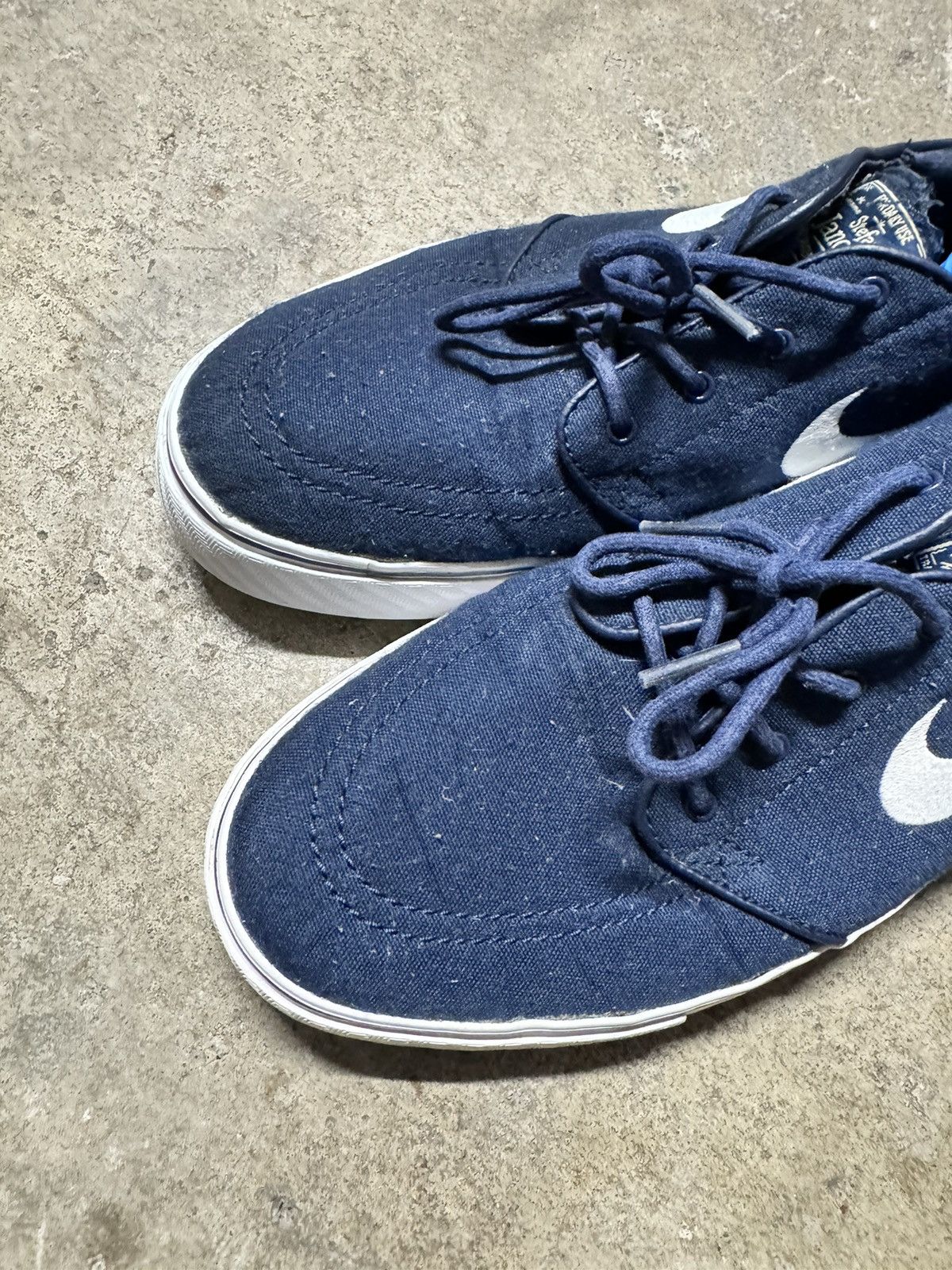 Nike × Nike SB Nike Zoom SB Stefan Janoski Canvas Navy Blue 2013 Size US 11 / EU 44 - 10 Thumbnail