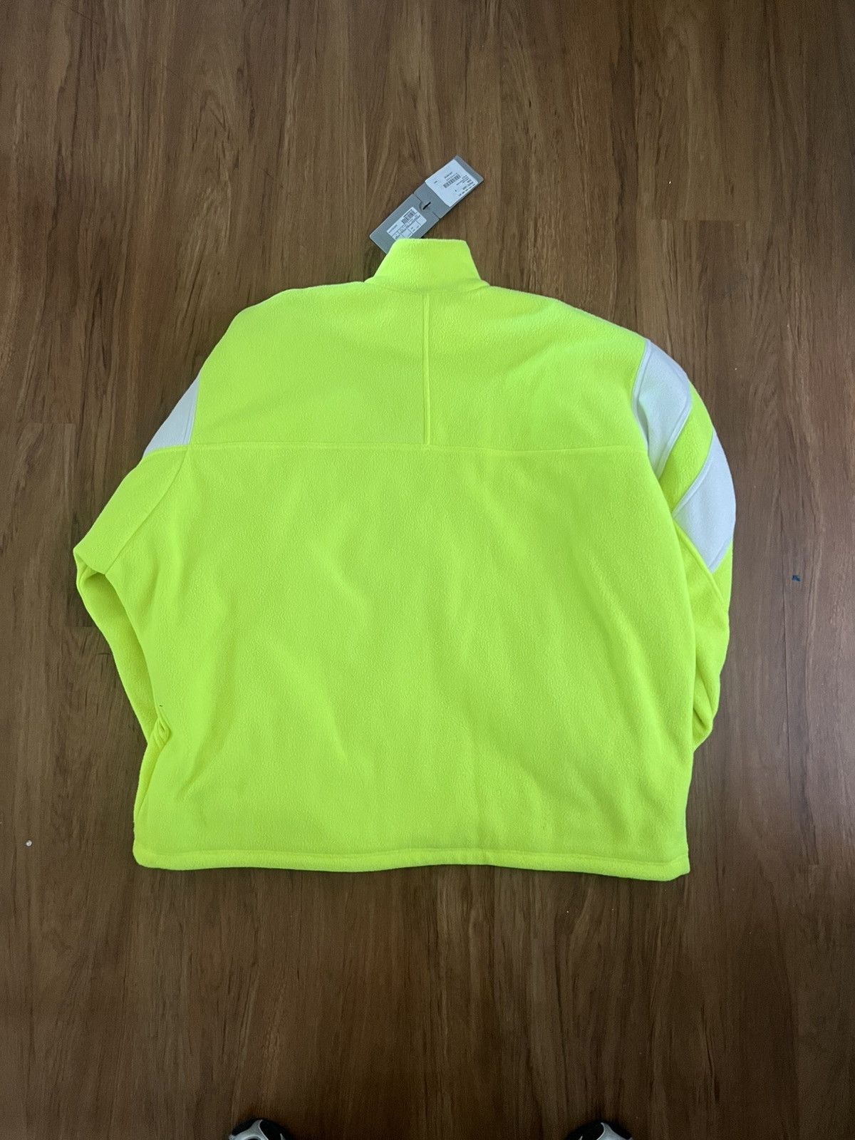 Balenciaga sporty b fleece track jacket neon