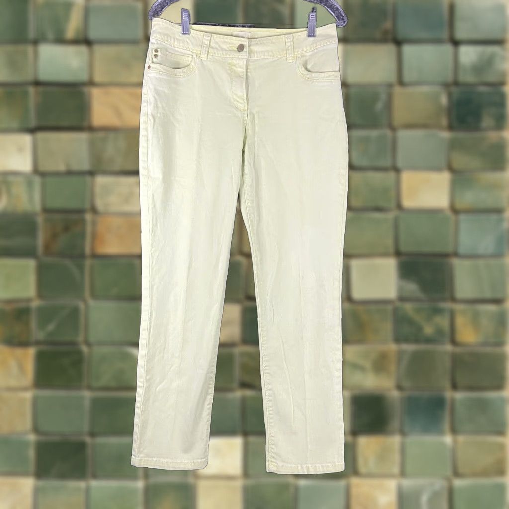 Vintage Chico’s Pants Women Adult 0 Yellow Size 25" / US 0 / IT 36 - 1 Thumbnail