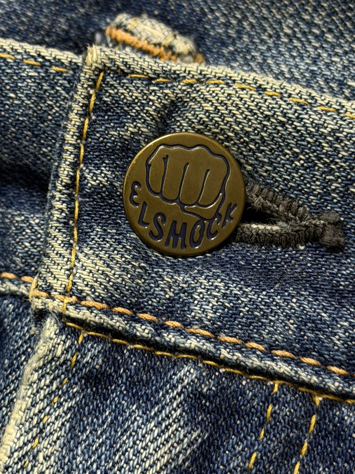 If Six Was Nine Vintage 90s Japanese Brand Blue Mud Wash Faded Bootcut Jeans Size US 31 - 7 Thumbnail