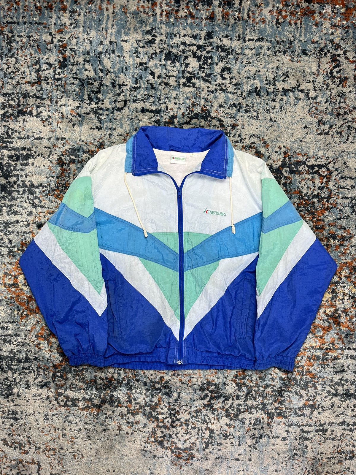Vintage Vintage 80s Kawasaki crazy track jacket bomber racing rave Size US L / EU 52-54 / 3 - 1 Thumbnail