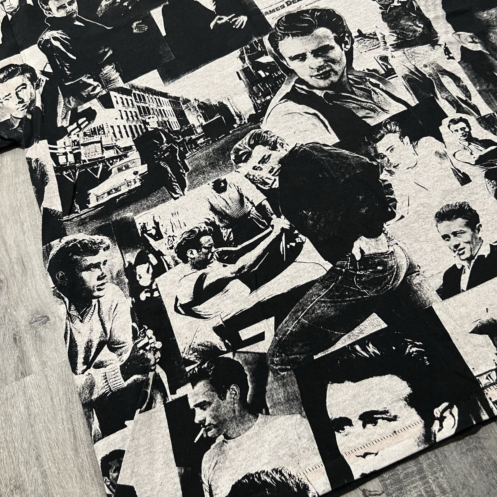 All Sport VTG 90s James Dean Tee Acid Wash All Over Print T Shirt RARE Size US XXL / EU 58 / 5 - 4 Thumbnail