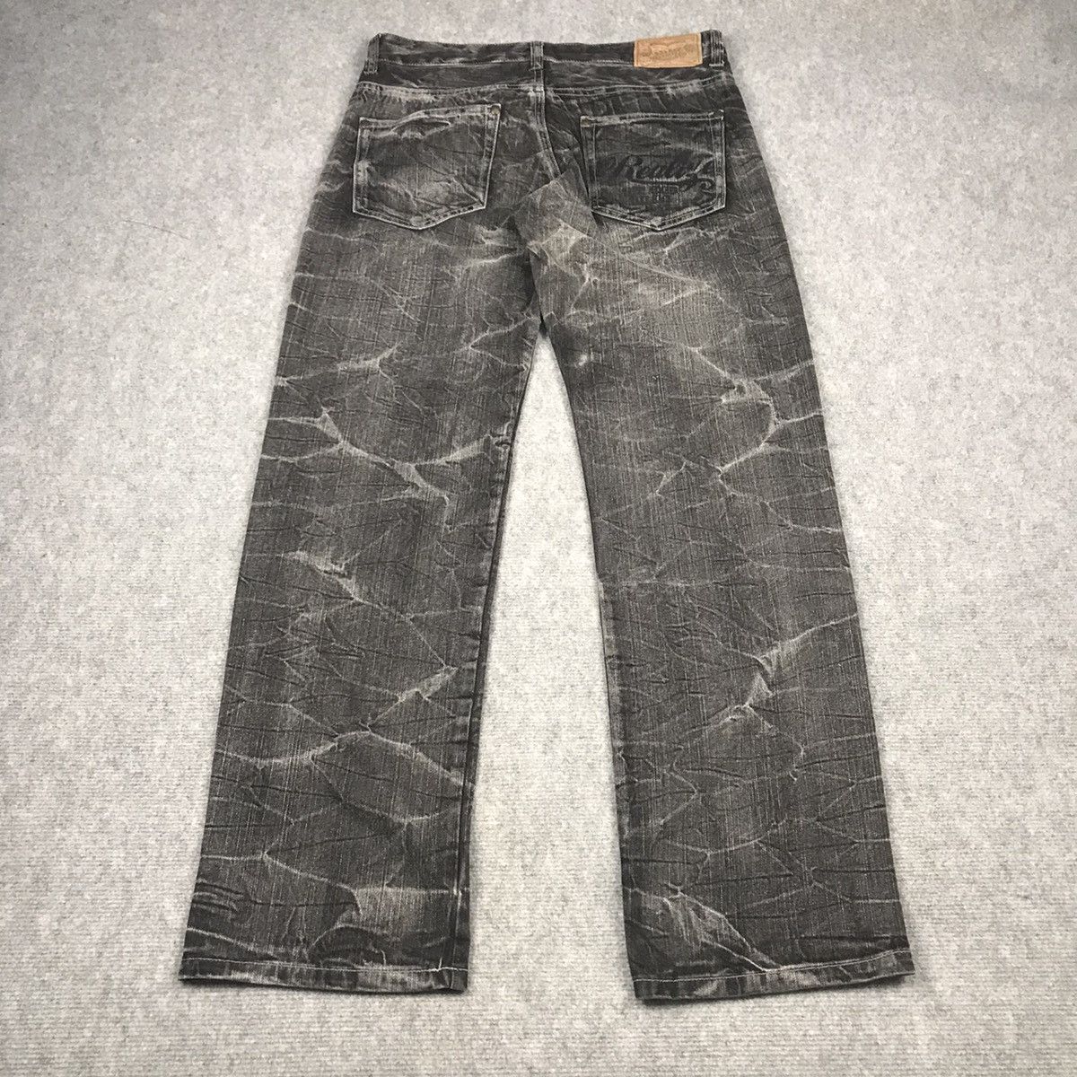 Japanese Brand BLACK FADED DENIM BELUXE CREATE BAGGY DENIM PANTS 136 Size US 32 / EU 48 - 8 Thumbnail