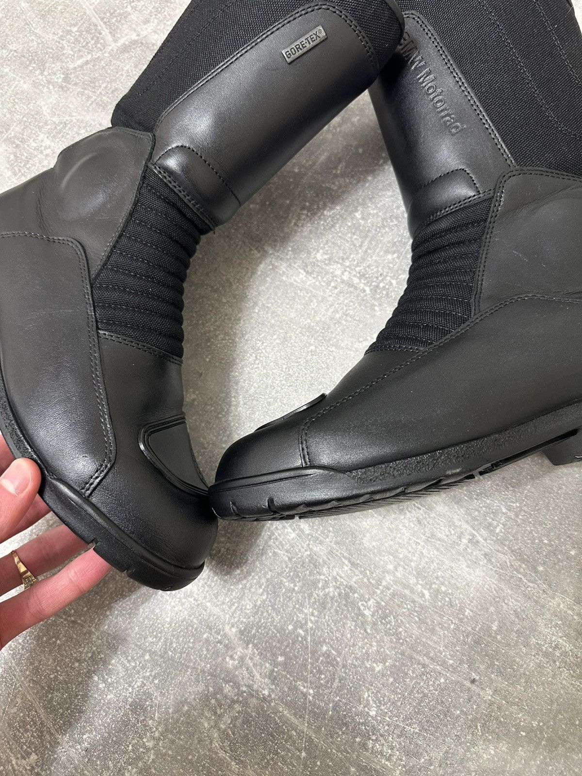 BMW Black Leather BMW Gore-Tex Moto Boots Size US 7.5 / EU 40-41 - 5 Thumbnail