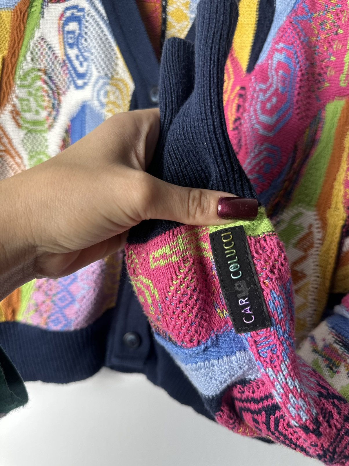 Carlo Colucci Unique cardigan fancy multicolor luxury carlo colucci Size M / US 6-8 / IT 42-44 - 7 Thumbnail