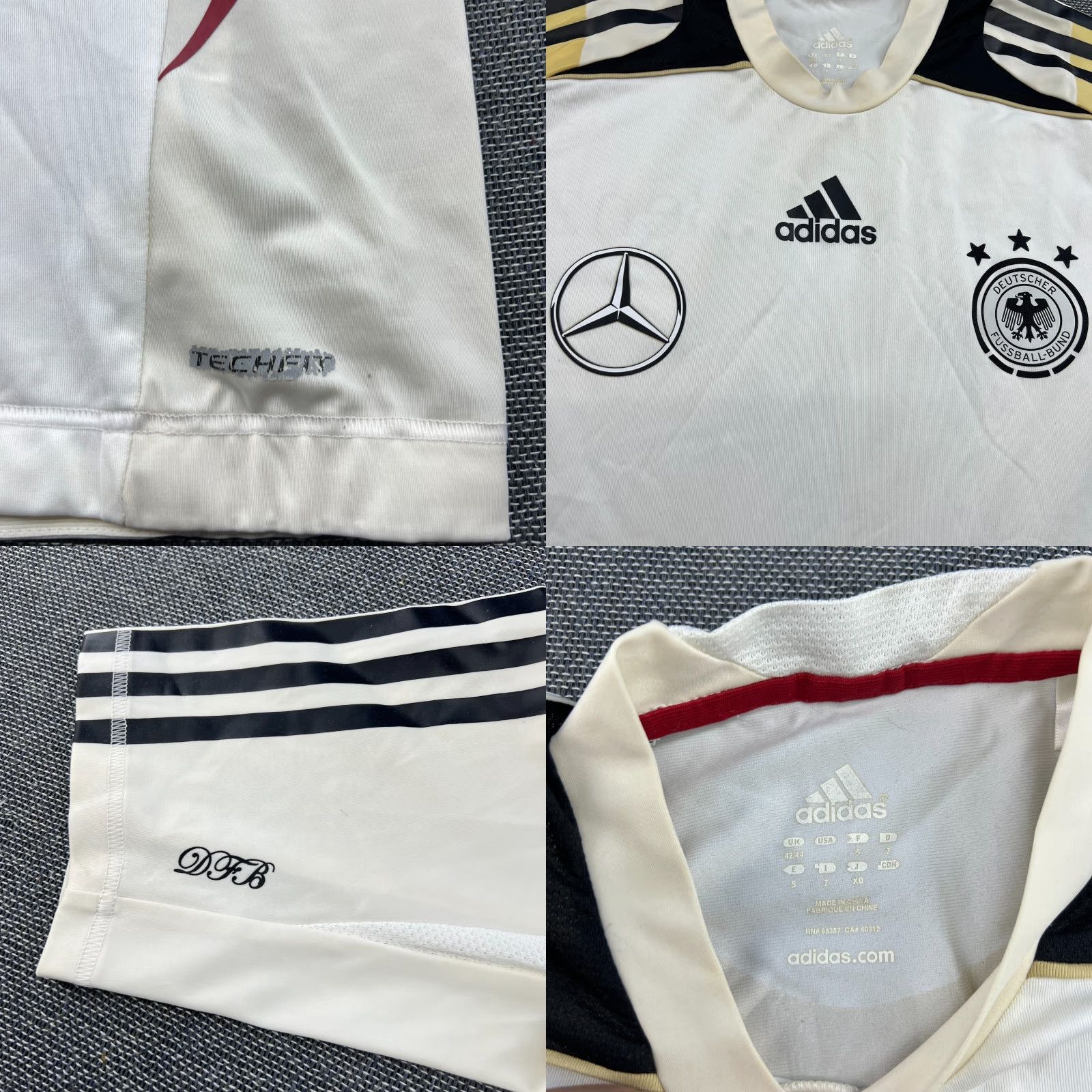 Adidas adidas Germany 2011 2012 Training Player Issue Football Jersey Size 5 White Mens T-Shirt Quick Dry Athletic Techfit Size US S / EU 44-46 / 1 - 9 Thumbnail