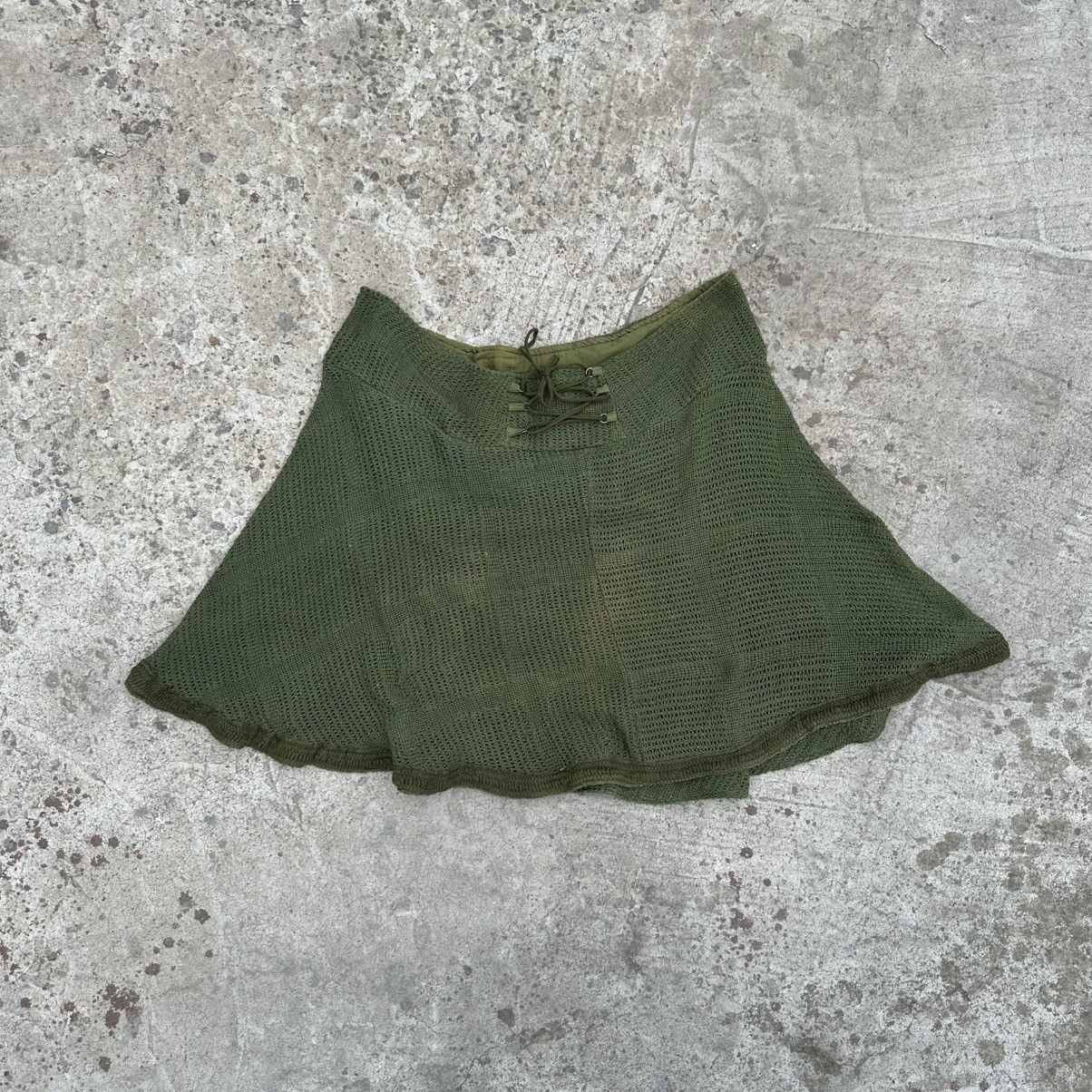 20471120 Vintage Japanese Style Midi Skirt Grunge Avantgarde Y2K 00s Size 34" / US 12 / IT 48 - 4 Thumbnail