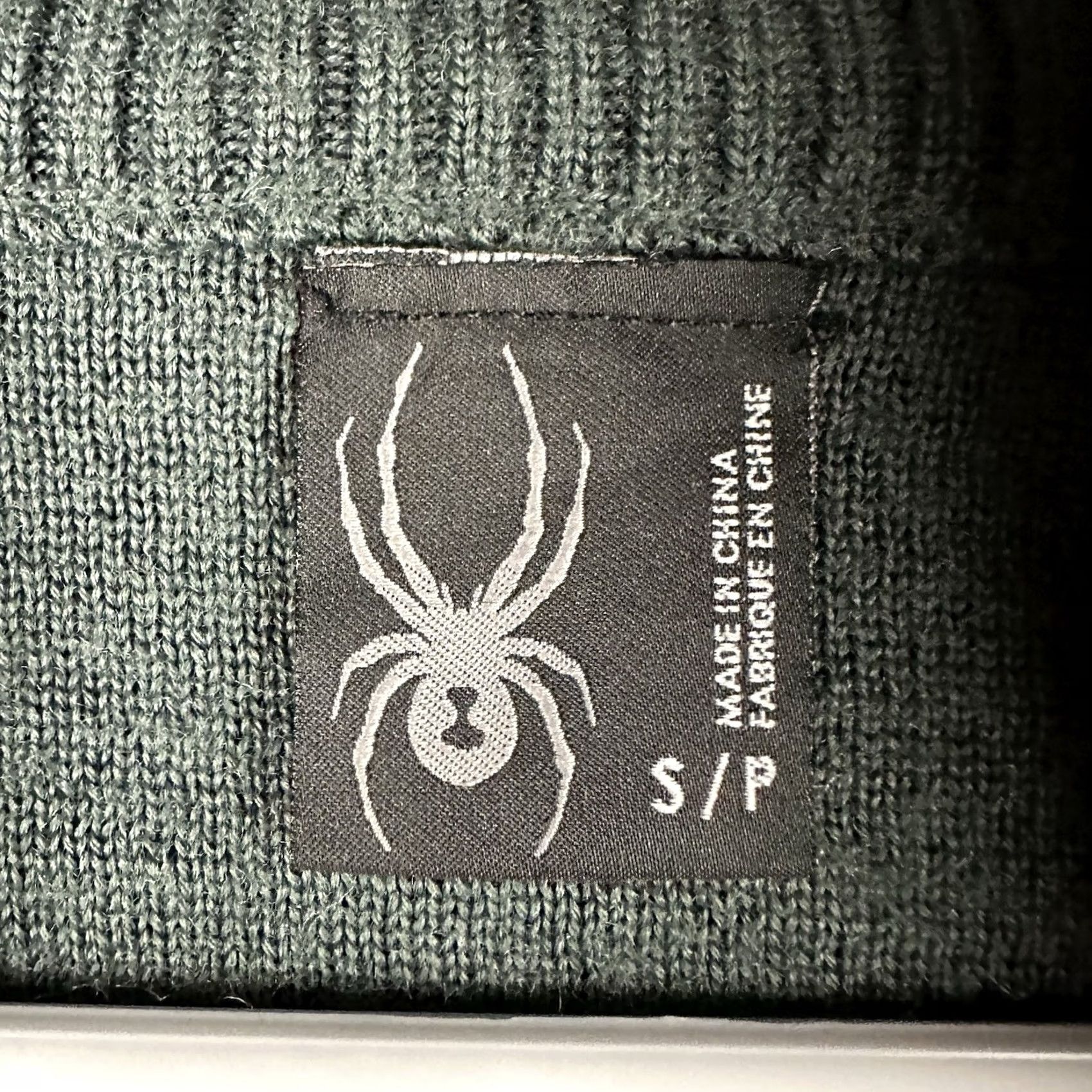 Spyder Spyder Sweater Mens Small Green Quarter Zip Wool Blend Pullover GUC Size US S / EU 44-46 / 1 - 4 Thumbnail