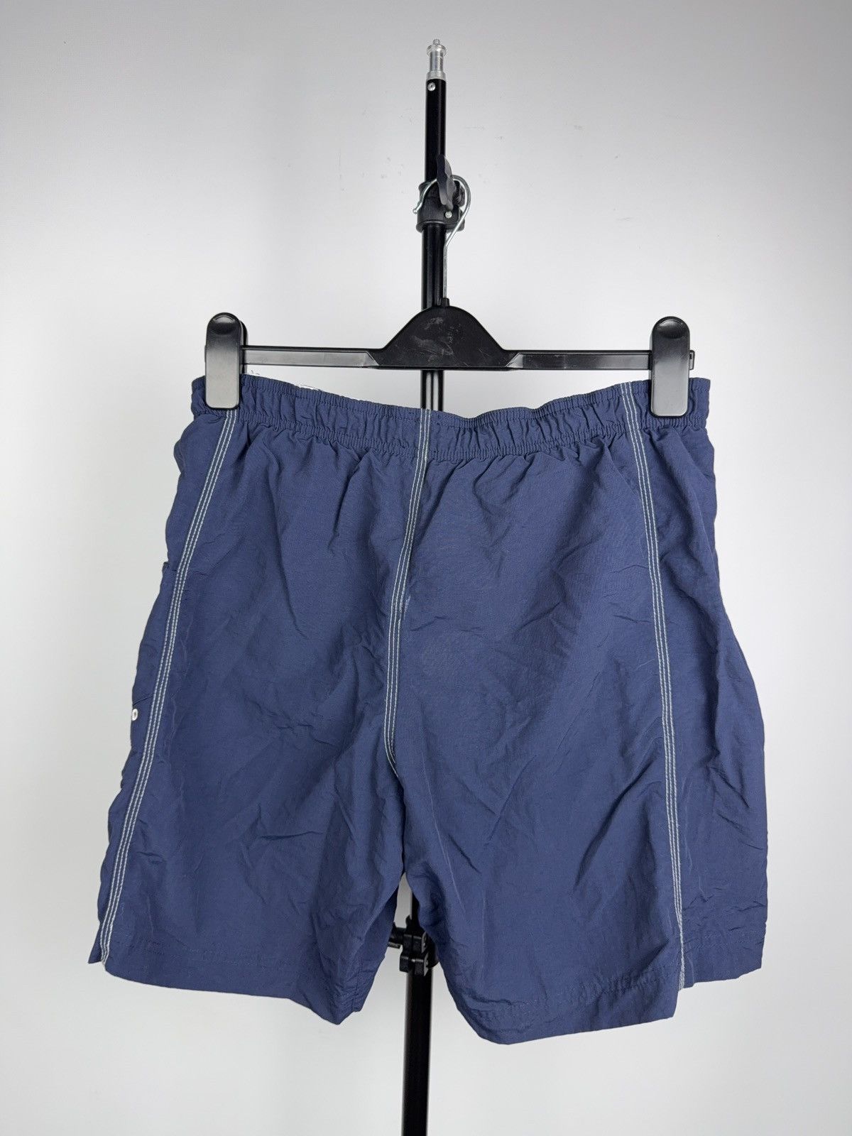 Nike 00s Nike Vintage Navy Swim Shorts Swoosh Y2K Nylon Men’s M Size US 32 / EU 48 - 9 Thumbnail