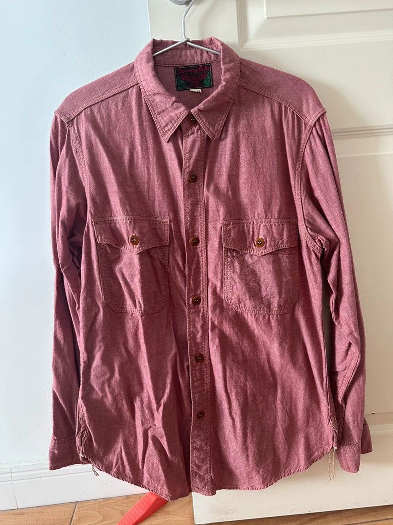 Freewheelers Pink Long Sleeve Shirt with Elbow Reinforcement Size US M / EU 48-50 / 2 - 1 Thumbnail