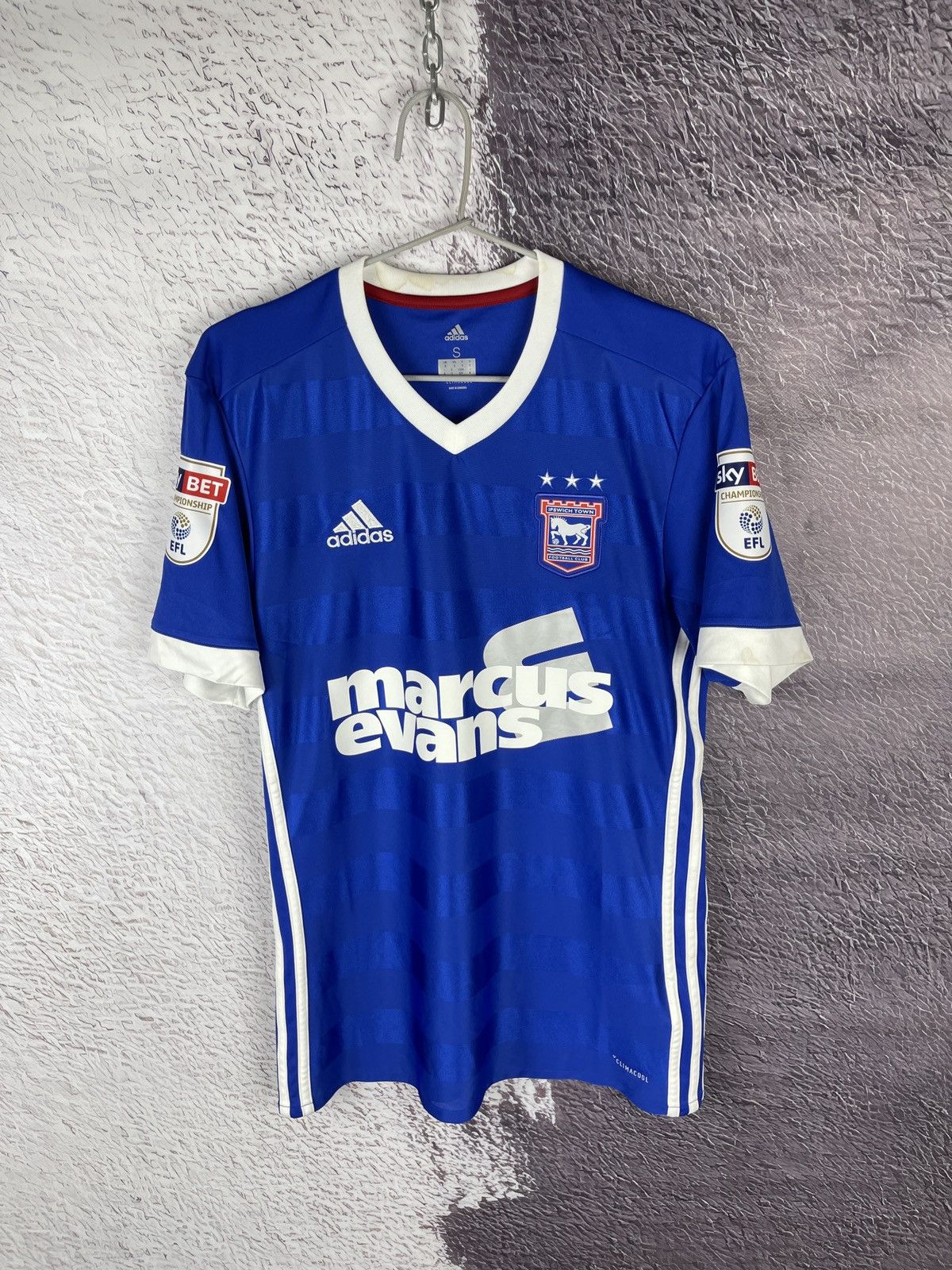 Adidas Adidas Ipswich Town 2017 2018 #28 Bru home soccer jersey Size US S / EU 44-46 / 1 - 2 Thumbnail