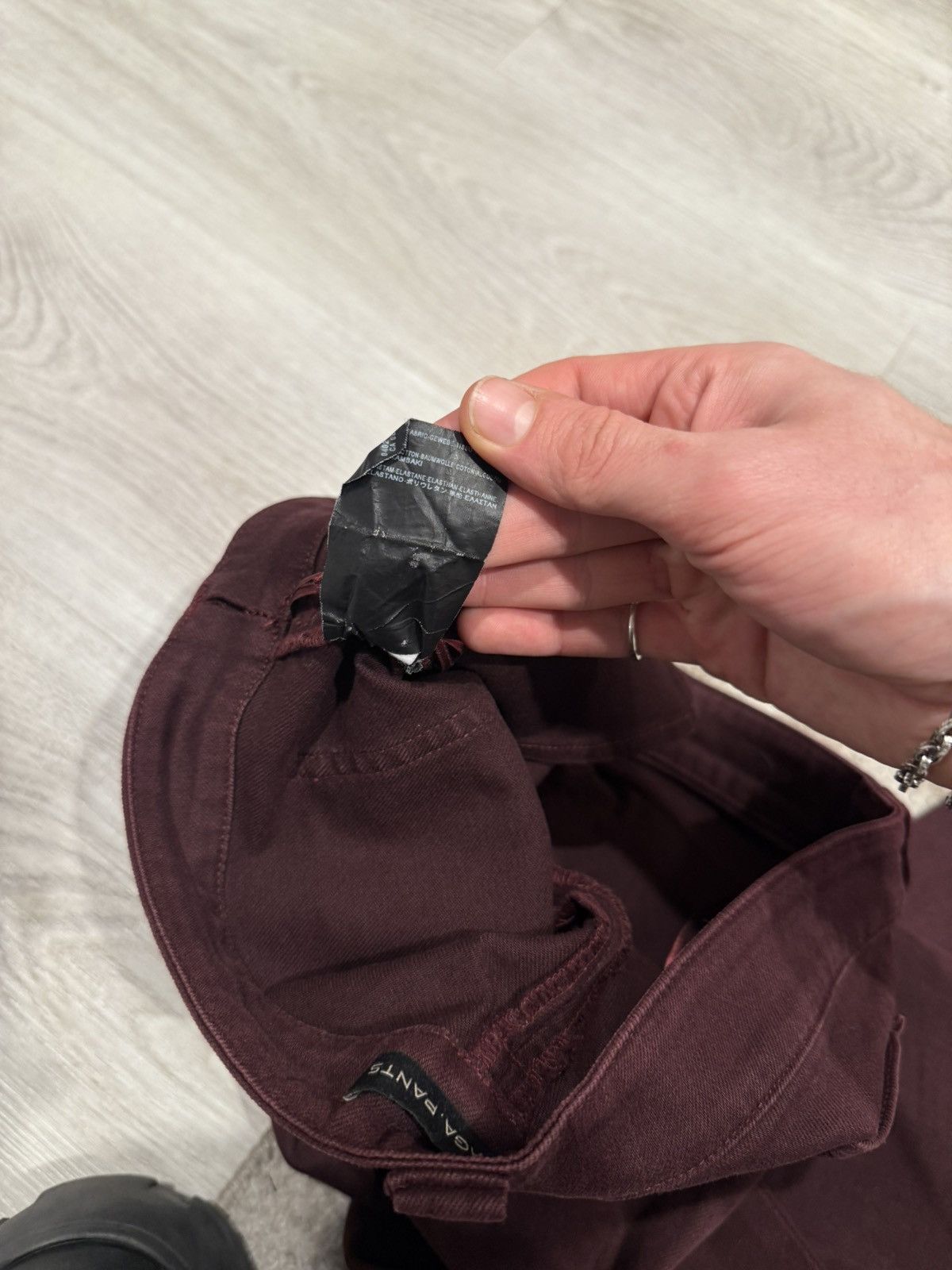 Balenciaga f/w 2011 zipper flare burgundy jeans!! Size US 28 / EU 44 - 8 Thumbnail