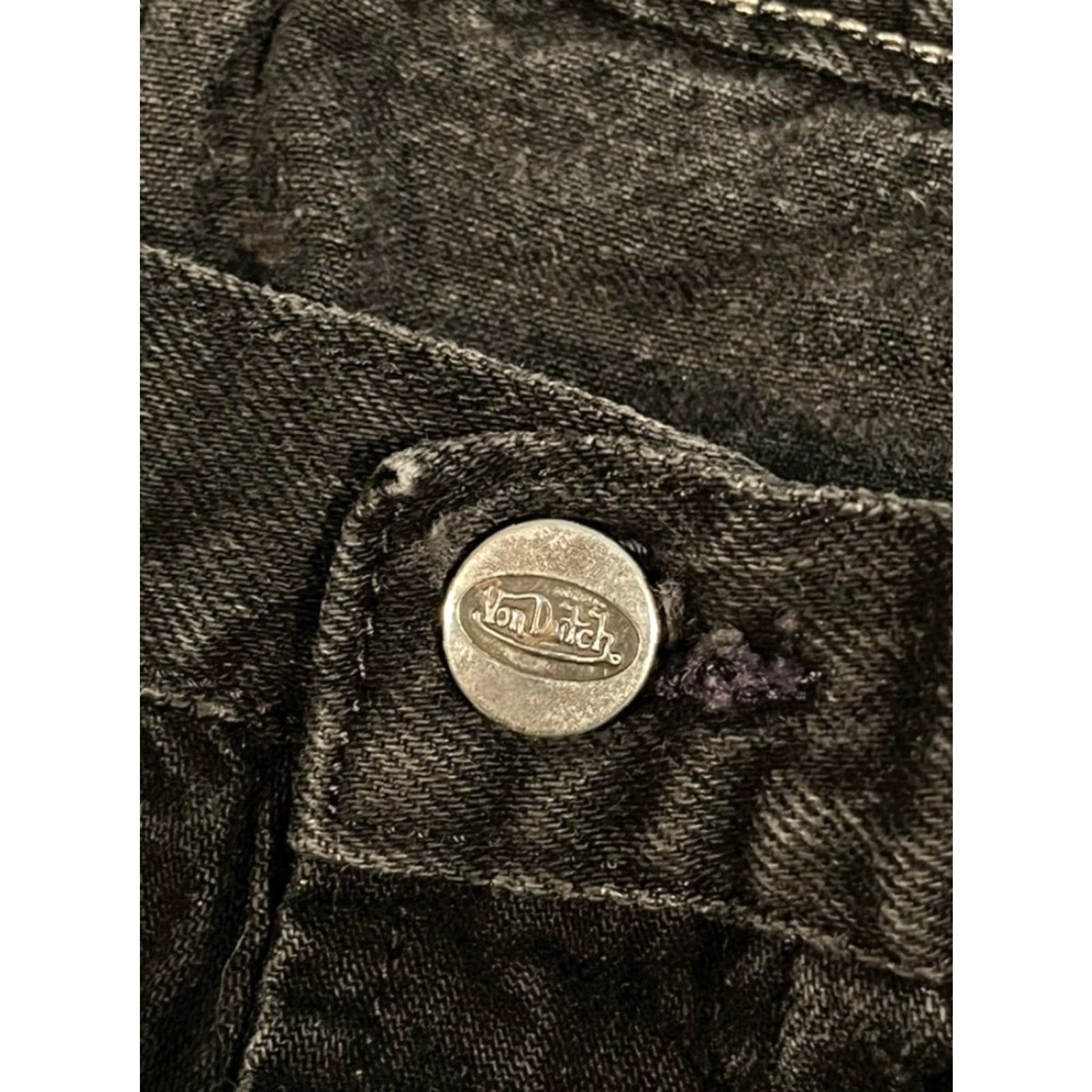 Von Dutch VINTAGE Von Dutch Jeans Men’s 34x27 Black Denim Straight Job Size US 34 / EU 50 - 6 Thumbnail