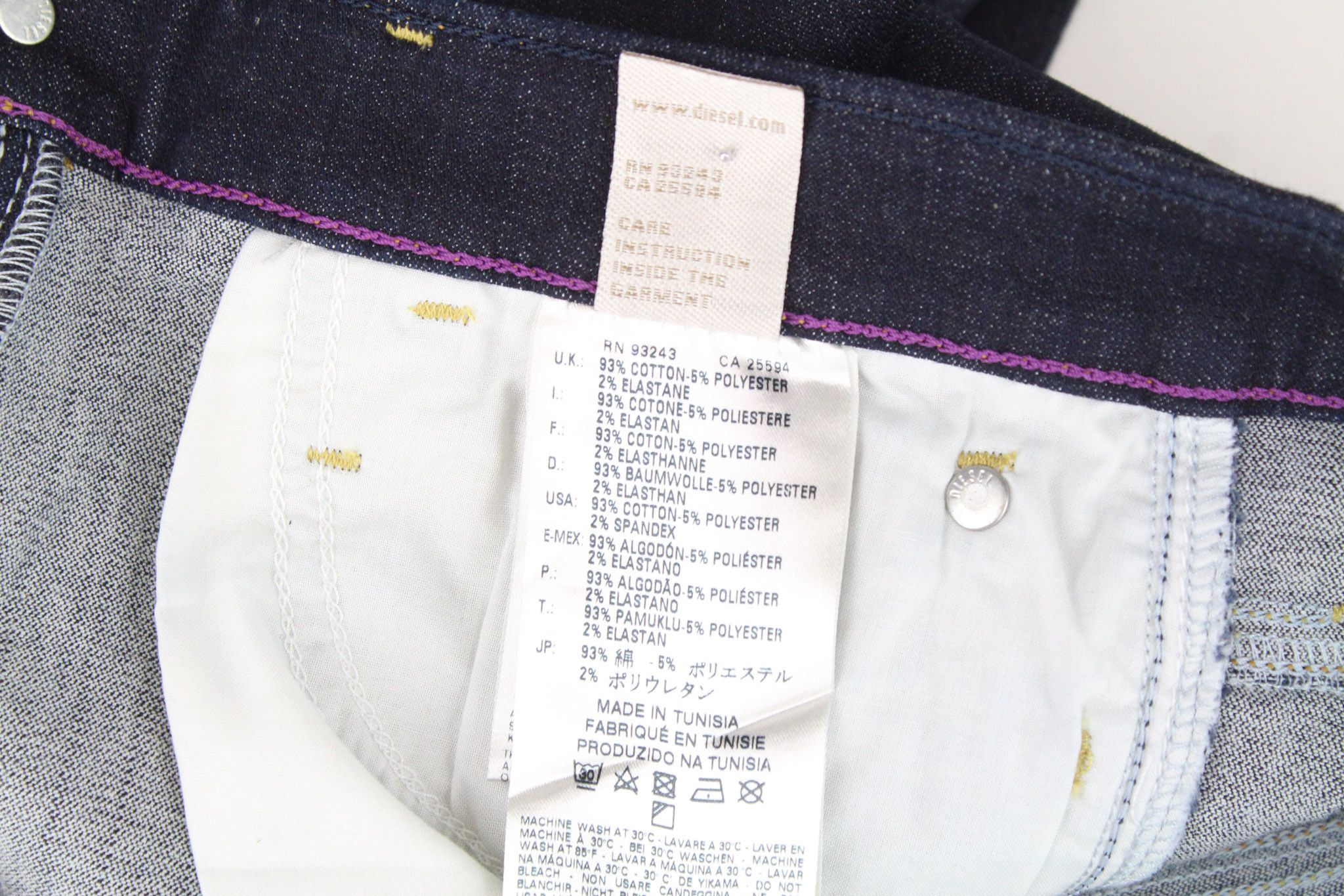 Diesel SKINZEE 0813C W26/L32 Blue Stretch Jeans 71178 Size 26" / US 2 / IT 38 - 7 Thumbnail