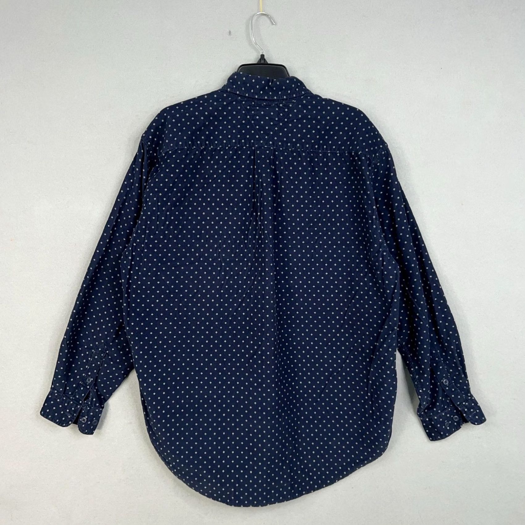 Tommy Hilfiger Tommy Hilfiger Shirt Mens Large Navy Blue Corduroy Snowflake Long Sleeve Y2K Size US L / EU 52-54 / 3 - 4 Thumbnail