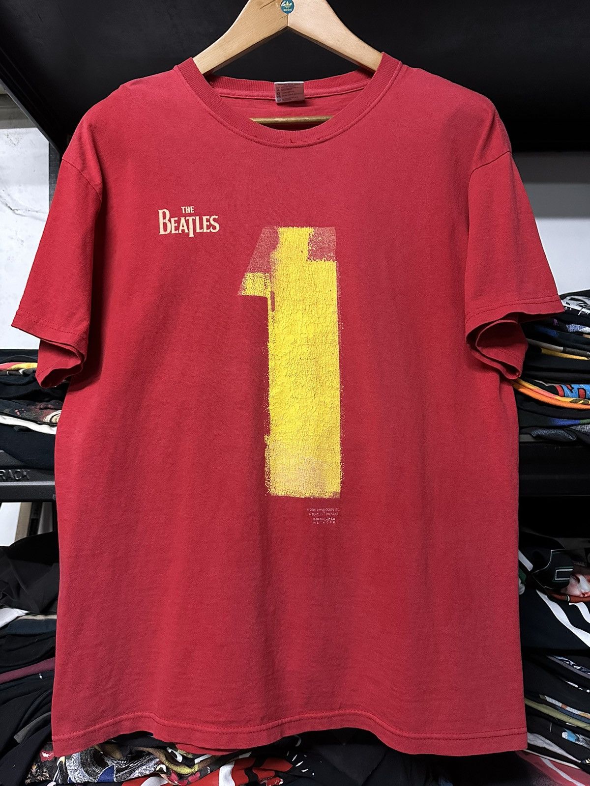 Band Tees × Vintage Vintage The Beatles No 1 Faded Tee Size US L / EU 52-54 / 3 - 1 Thumbnail
