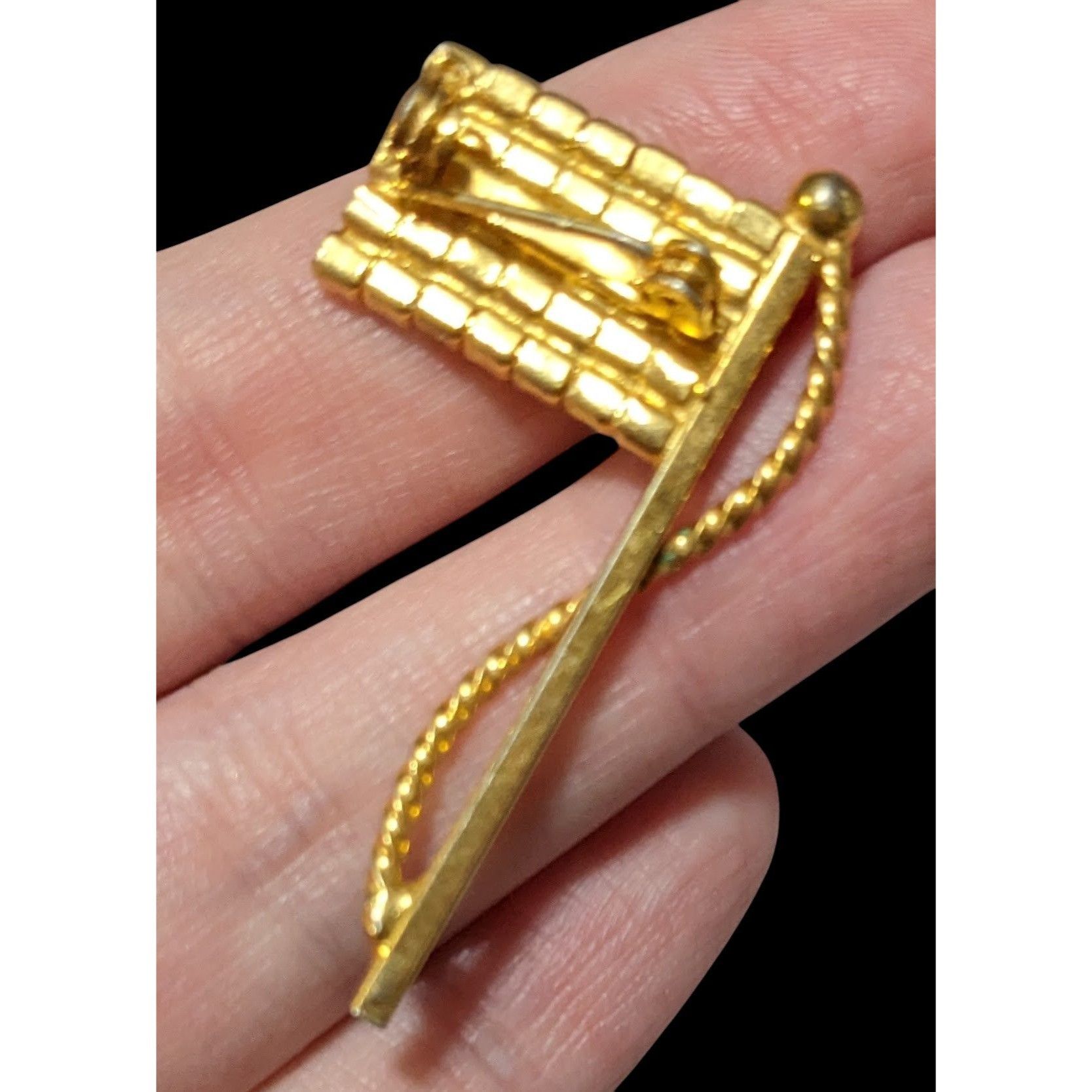 Other Vintage Rhinestone USA American Flag Brooch Size ONE SIZE - 2 Thumbnail