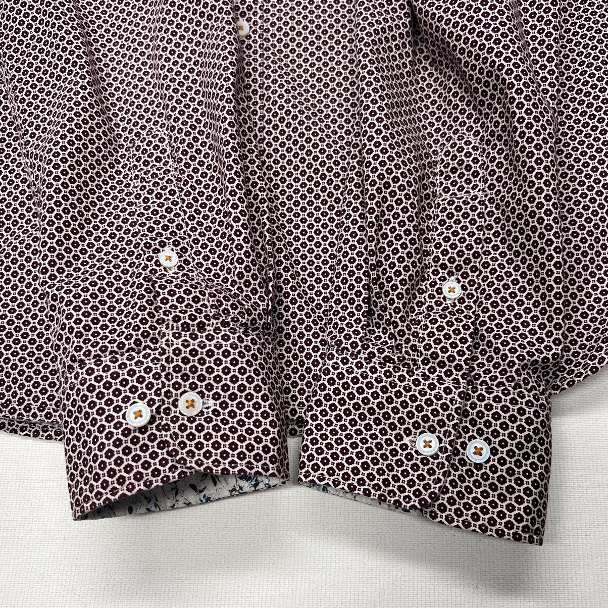 Other Denim And Flower Button Down Shirt Red Floral Flower Print Size US M / EU 48-50 / 2 - 9 Thumbnail