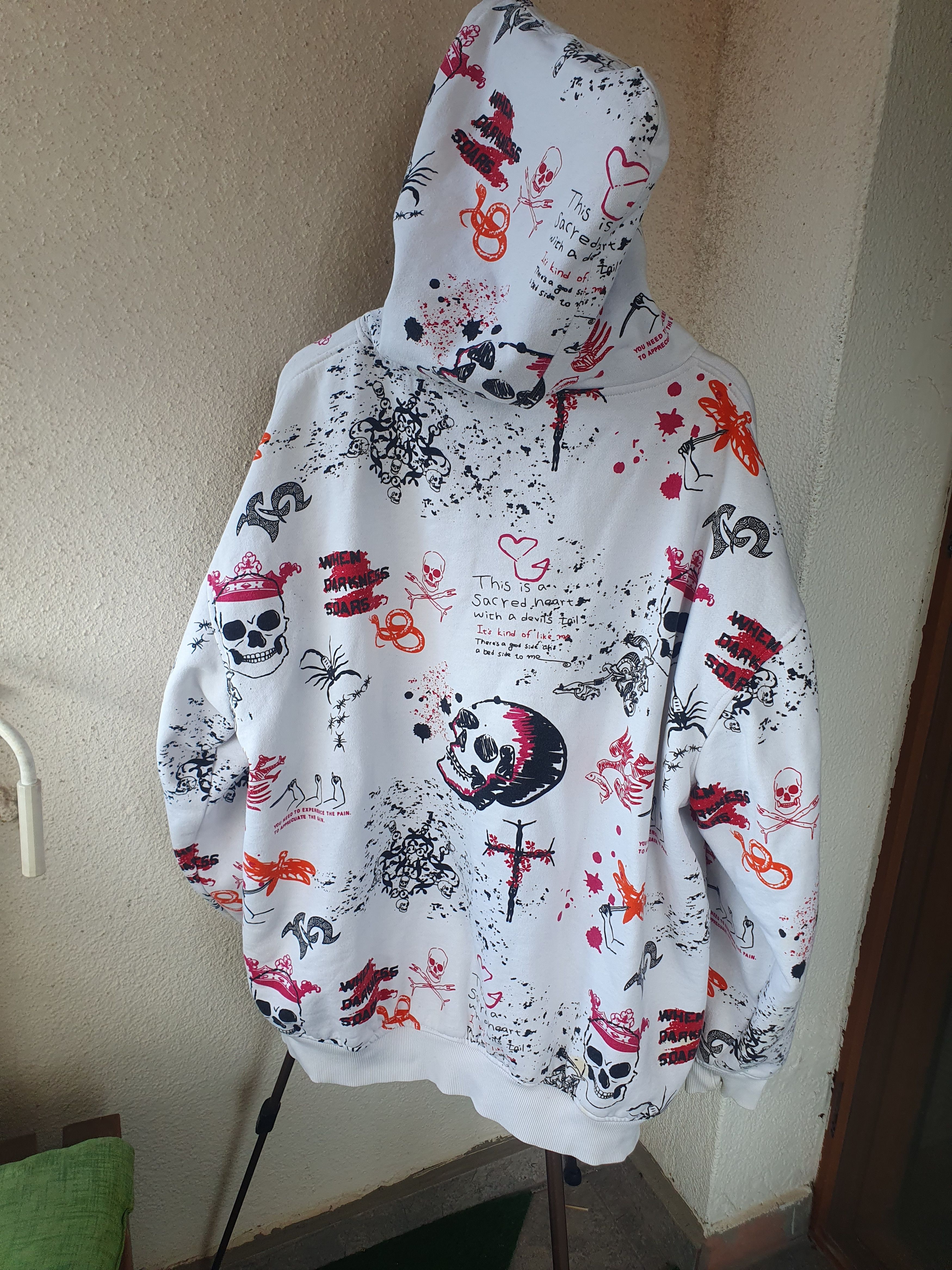 Vintage Russo Spirit Reversible Hoodie Vintage Y2K SWAG sz 3XL Size US XXL / EU 58 / 5 - 4 Thumbnail