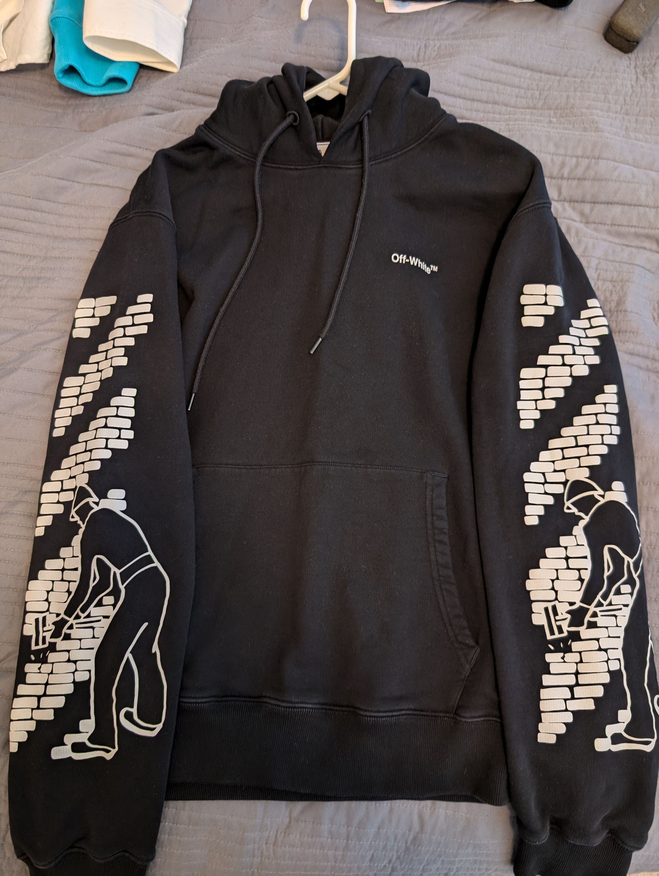 Off white construction hoodie online