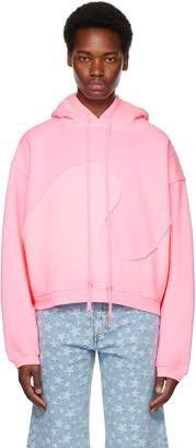 ERL ERL 'Swirl' Pink Hoodie with Tone on Tone Detail in Cotton Size US L / EU 52-54 / 3 - 3 Thumbnail
