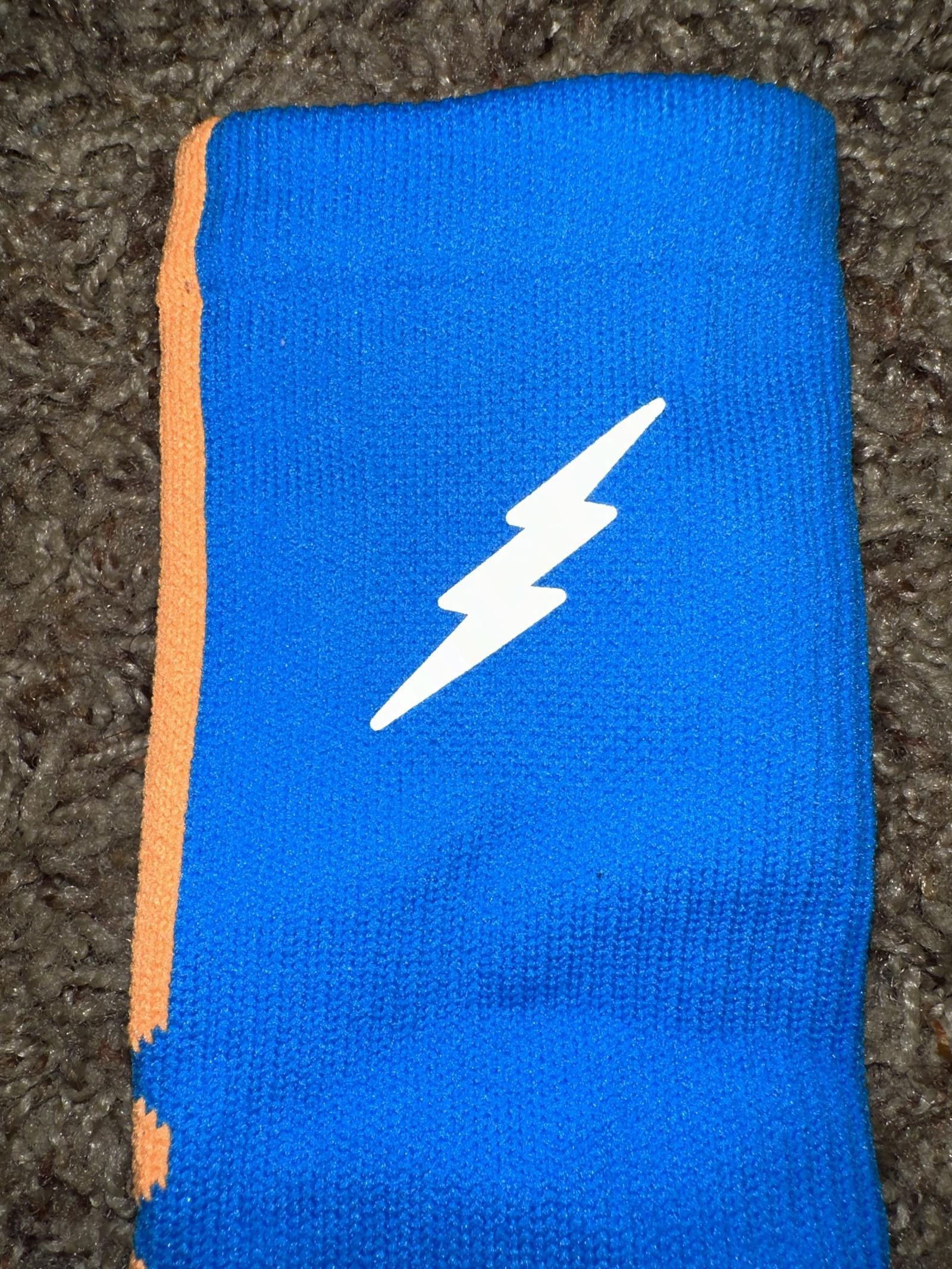Nike Nike HYPER ELITE KD Basketball Socks Blue/Orange SX4814 Size ONE SIZE - 4 Thumbnail