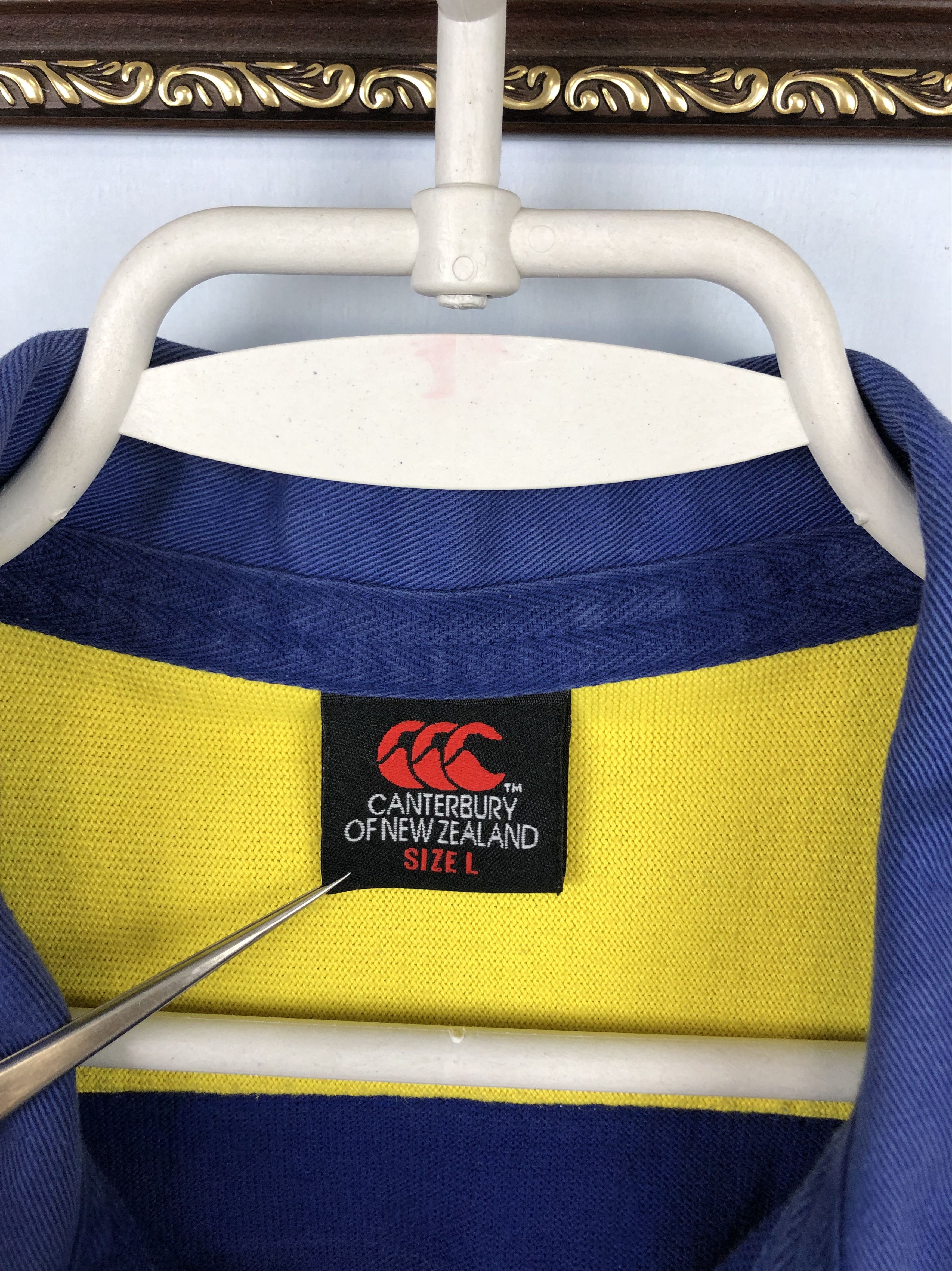 Canterbury of New Zealand Vintage 90's Canterbury Warrington Wolves Rugby Shirt Jersey Size US L / EU 52-54 / 3 - 4 Thumbnail