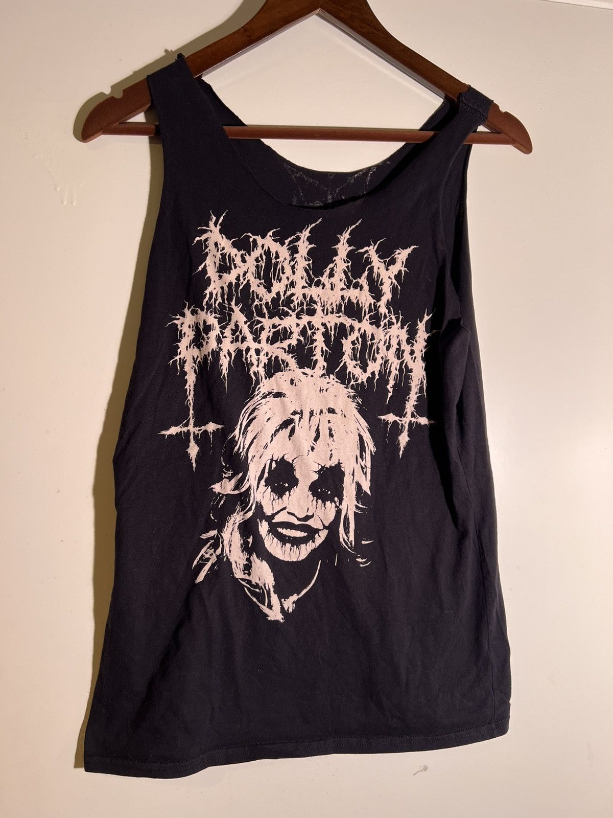 Band Tees Y2K 2000’s VTG Vintage Dolly Parton B*stard MF Goth Tank Top Size US M / EU 48-50 / 2 - 1 Thumbnail