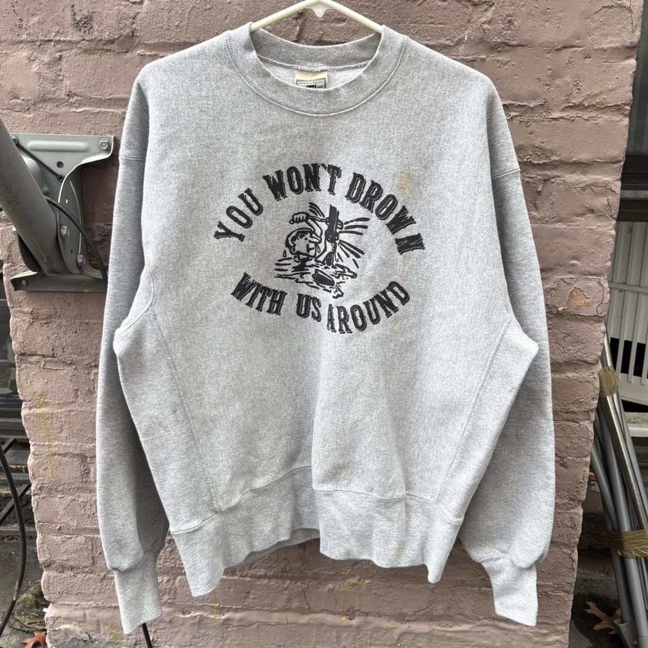Lee Grey Vintage 90s Lee Crossgrain Workwear Crewneck Sweatshirt Size US XL / EU 56 / 4 - 1 Thumbnail