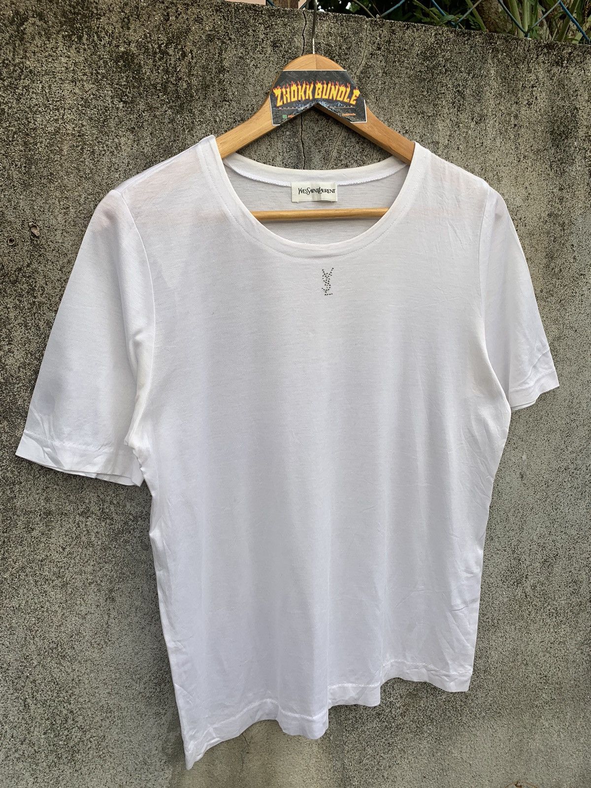 Yves Saint Laurent Vintage YSL Centre Logo Size US M / EU 48-50 / 2 - 2 Thumbnail