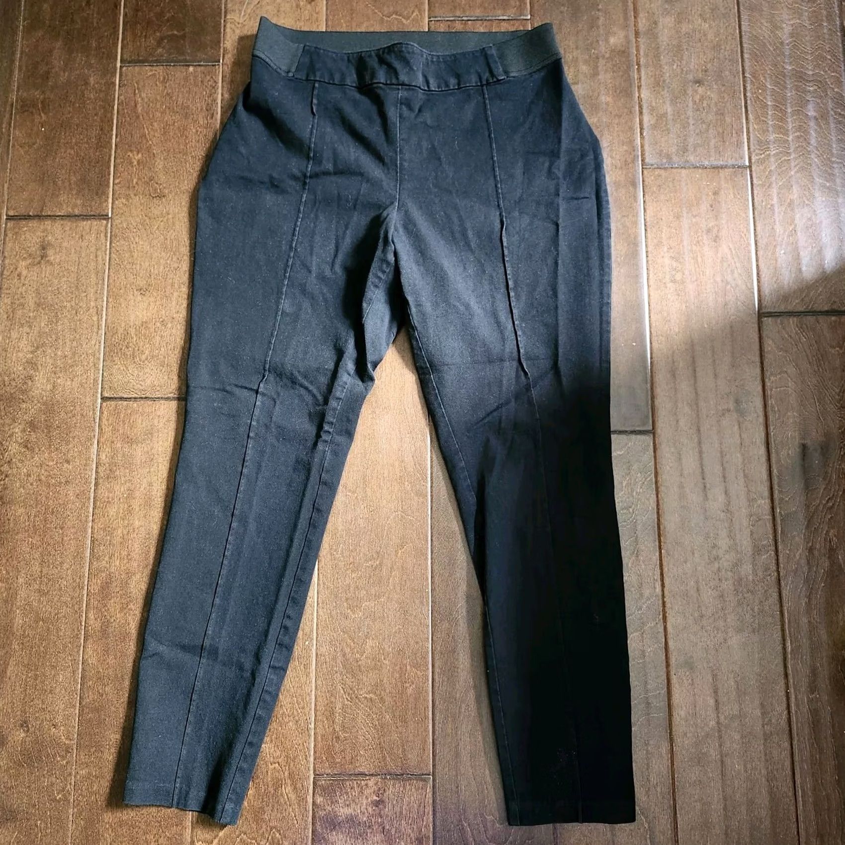 Vintage A New Day Women Leggings Black Solid Ankle Regular Size 8 Modern Comfort Stretch Activewear Casual Travel Yoga Dance Size 30" / US 8 / IT 44 - 2 Thumbnail