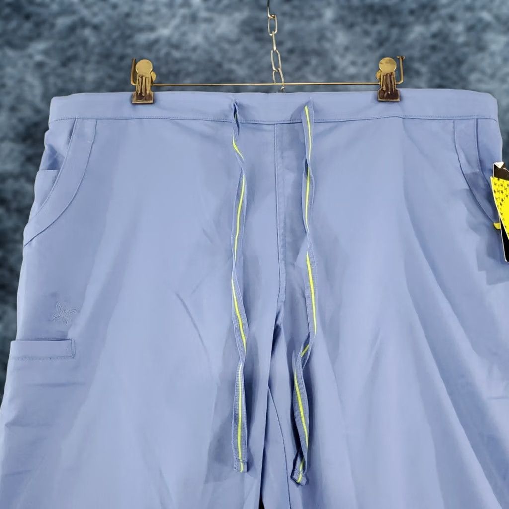 Vintage VIVI by Peaches Uniform Womens Blue Scrub Pant Drawstring Waist Style 5721 Sz XL Size 40" / US 18 - 1 Thumbnail