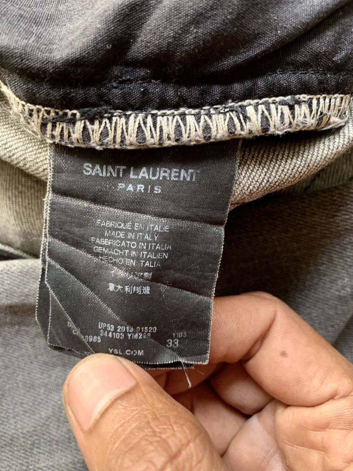 Saint Laurent Paris Saint laurent paris slim stretch denim pants Size US 33 - 7 Thumbnail