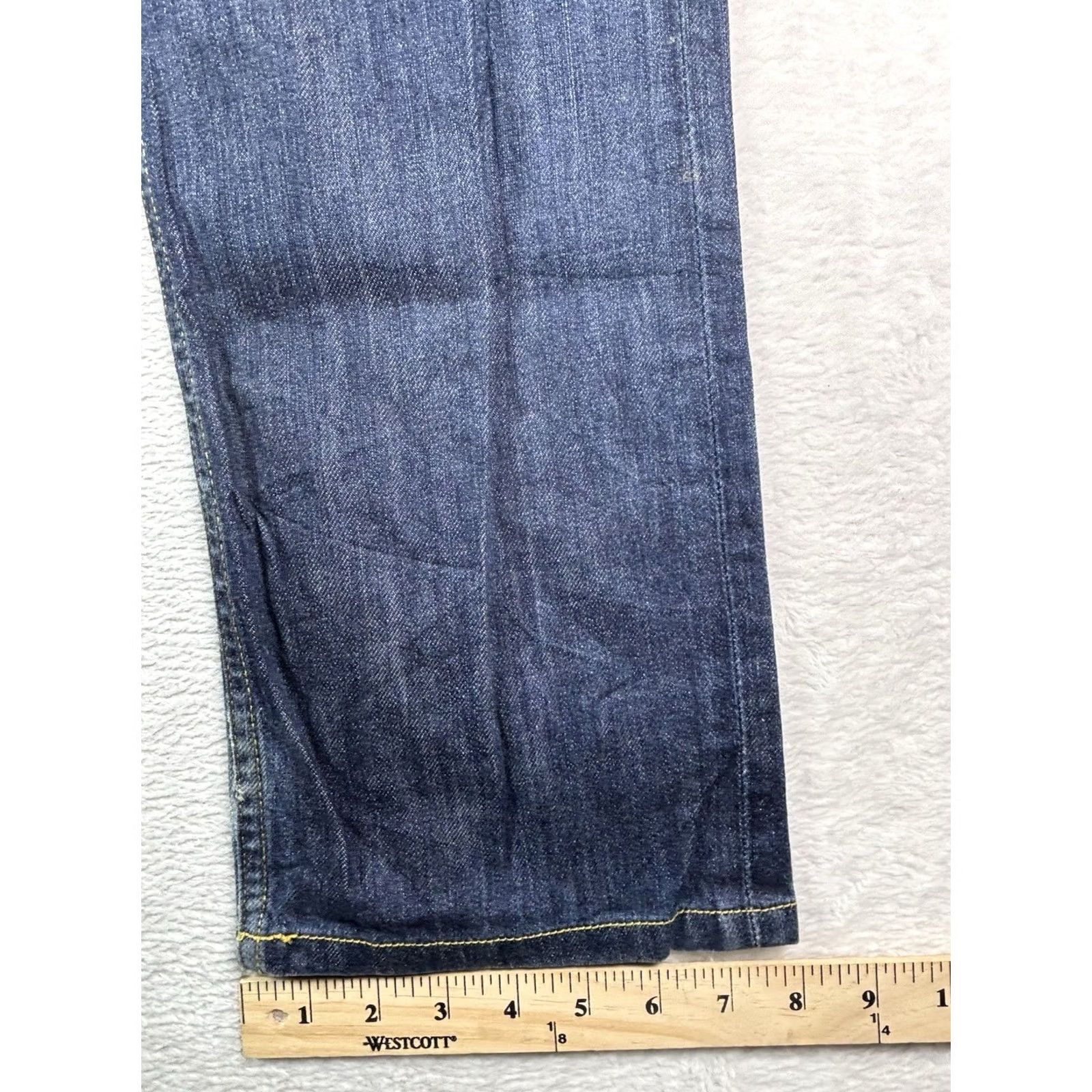 Levi's VINTAGE Levi's 504 Jeans Mens Size 33x34 Blue Distressed Denim Straight Regular Waist 33 Inseam 34 USA College Retro Cowboy USA Levi's 500 Series Size US 33 - 5 Thumbnail
