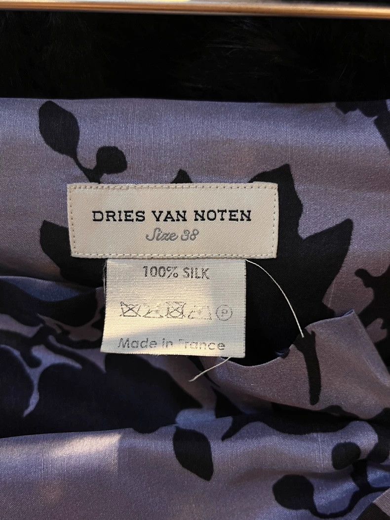 Dries Van Noten DRIES VAN NOTEN size:38 Purple printed skirt Size 42" / US 20 - 6 Thumbnail