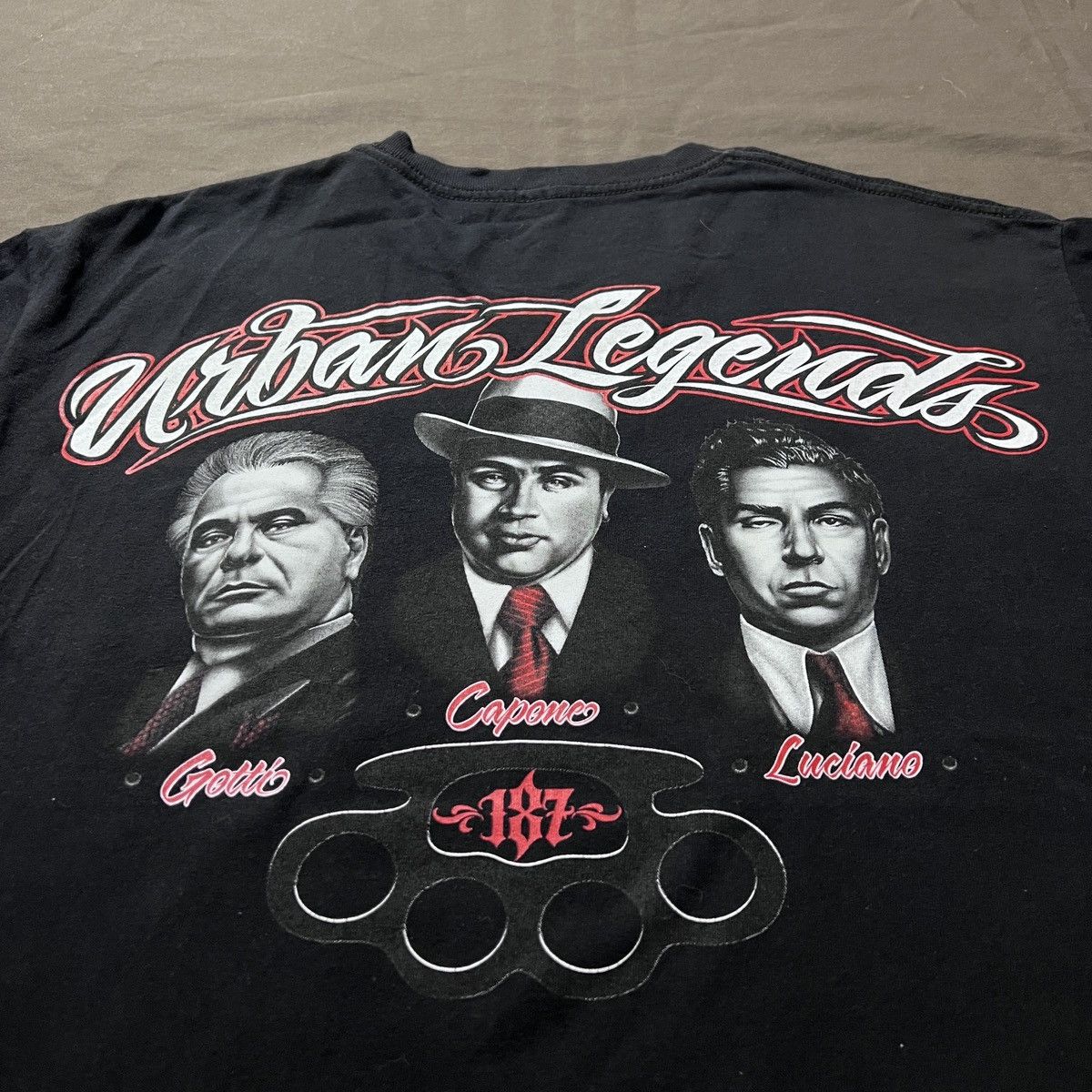 Other Al Capone John Gotti Lucky Luciano Graphic Tee L mobsters Size US L / EU 52-54 / 3 - 5 Thumbnail
