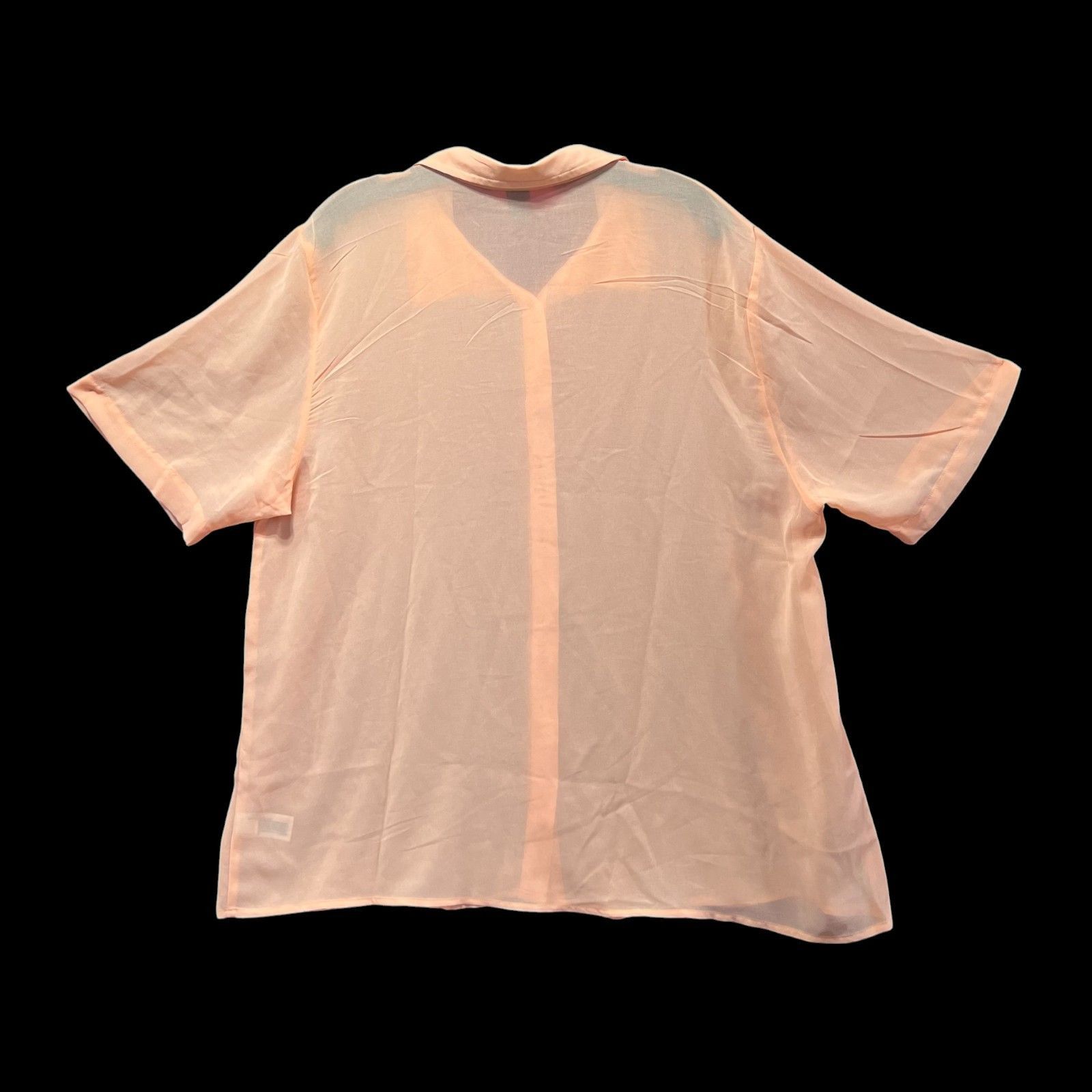 Other Wild Fable - Women's Short Sleeve Oversized Sheer Button -Do Size XL / US 12-14 / IT 48-50 - 3 Thumbnail
