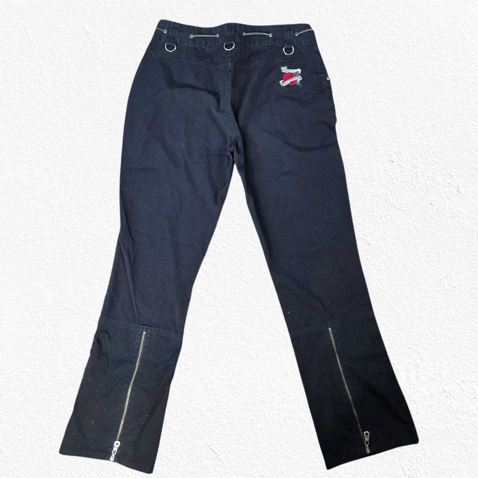 Harley Davidson Harley-Davidson Black Rose Motorcycle Riding Pants Size 30 Size 30" / US 8 / IT 44 - 9 Thumbnail