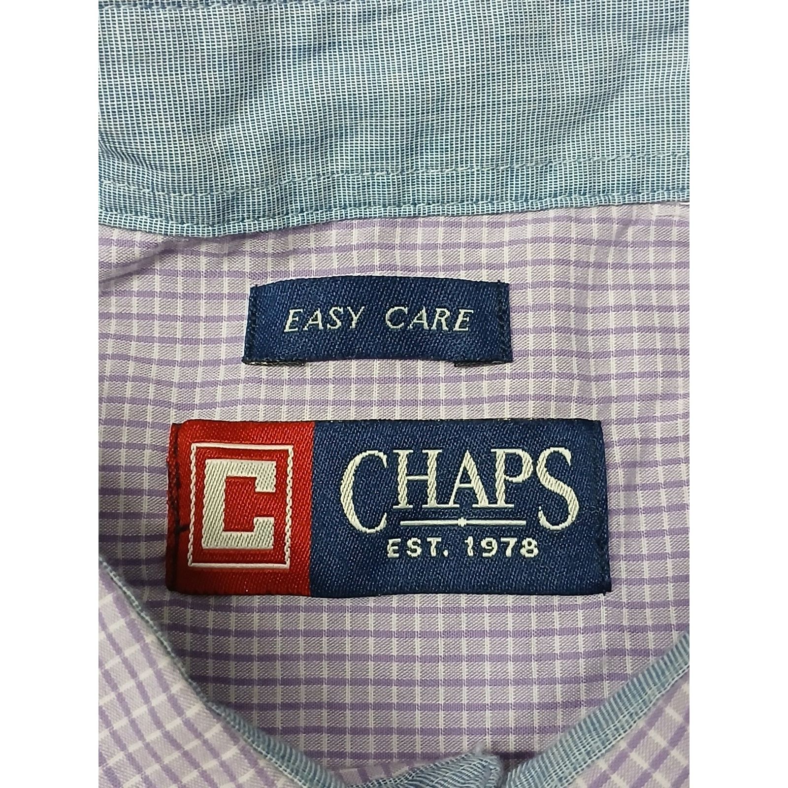 Chaps Chaps Purple (2XL) Single Pocket Button Dress Shirt Size US XXL / EU 58 / 5 - 5 Thumbnail