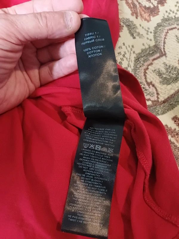 Balmain Original Balmain Paris Men's T-Shirt - Bright Red, Size L Size US L / EU 52-54 / 3 - 8 Thumbnail