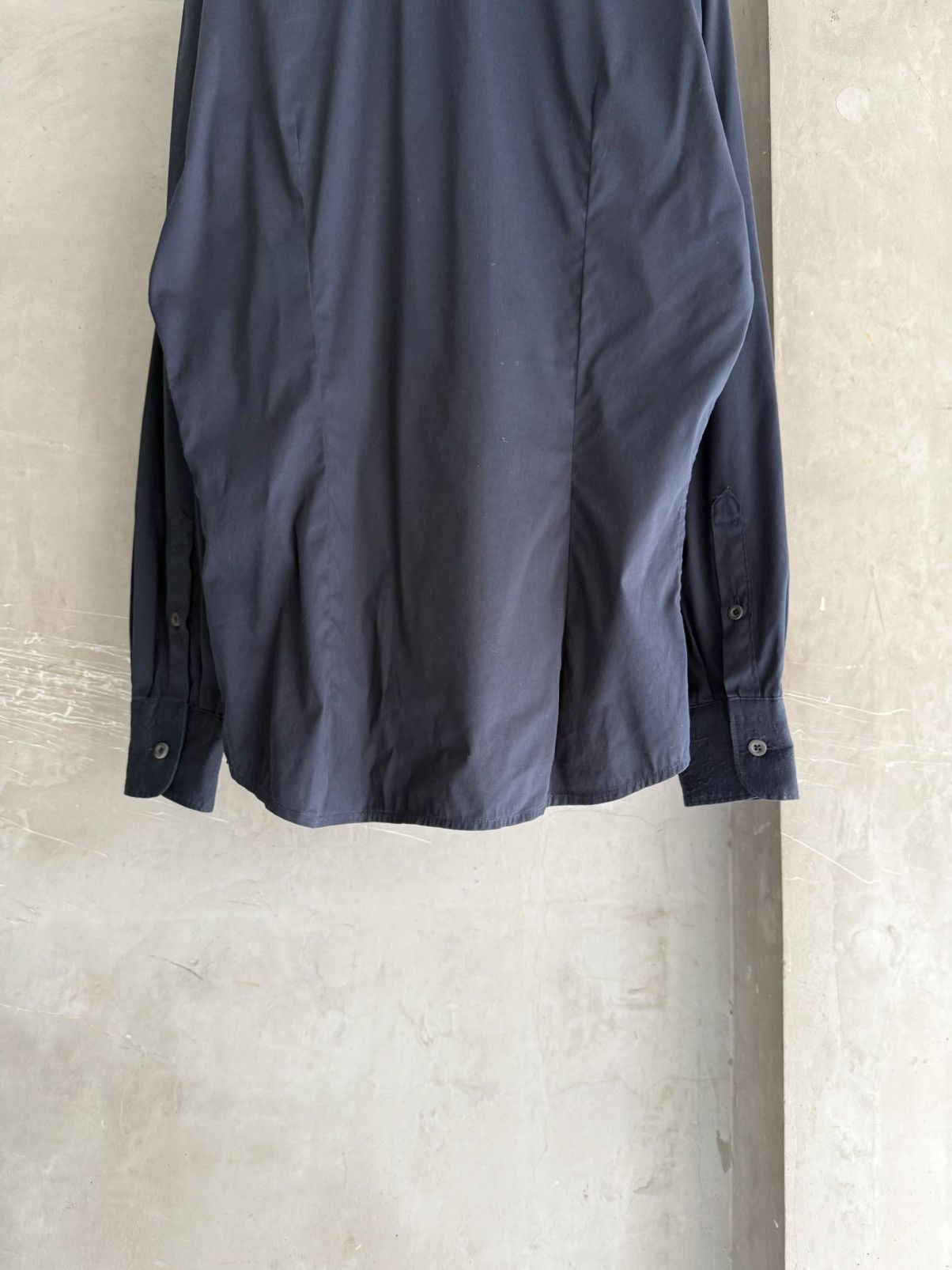 Prada 2000s PRADA Archive Oversized Dark Navy Shirt Size US S / EU 44-46 / 1 - 8 Thumbnail