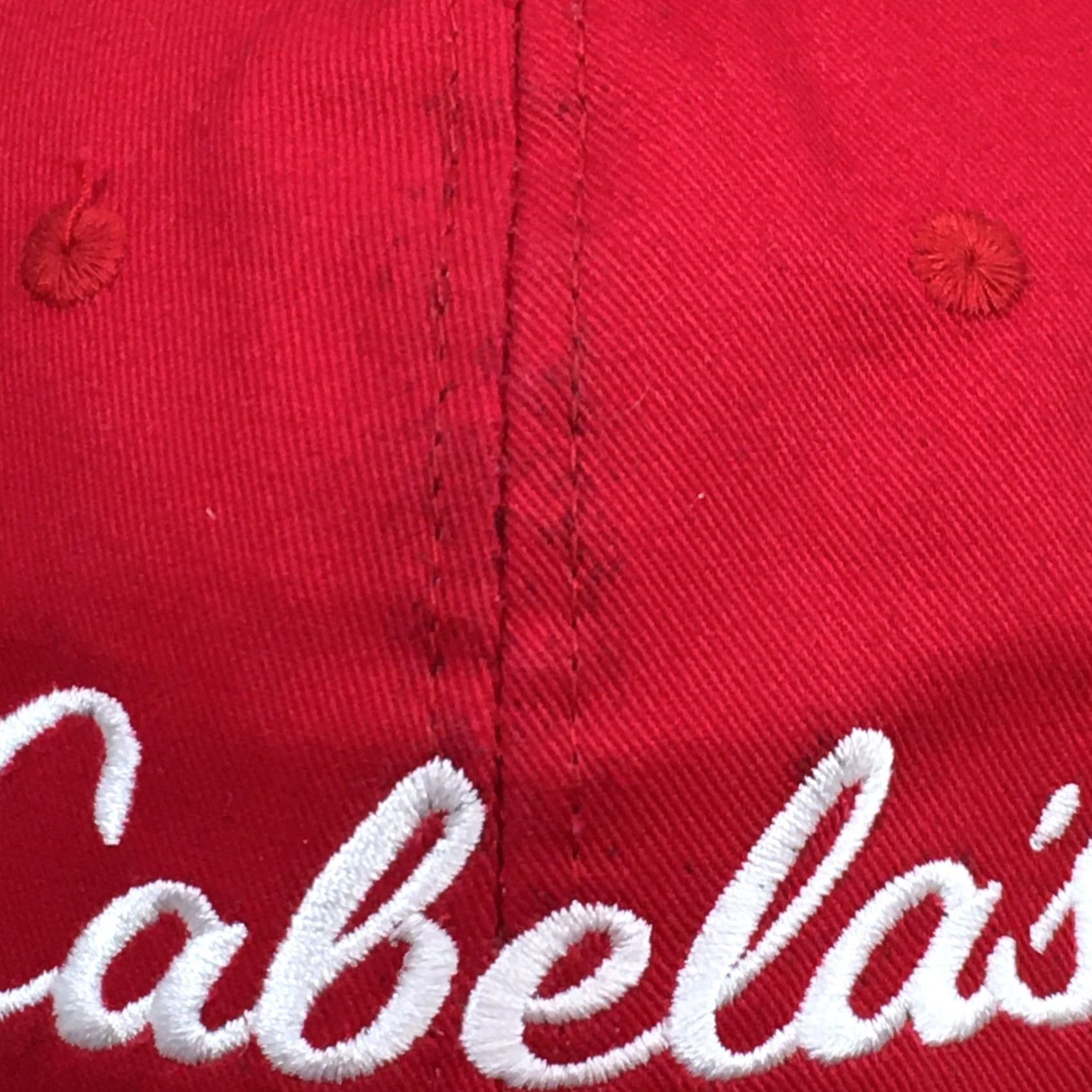 Vintage Cabelas Cap Mens One Size Red Baseball Unisex Adjustable Curved Brim Embroidered Logo Size ONE SIZE - 3 Thumbnail