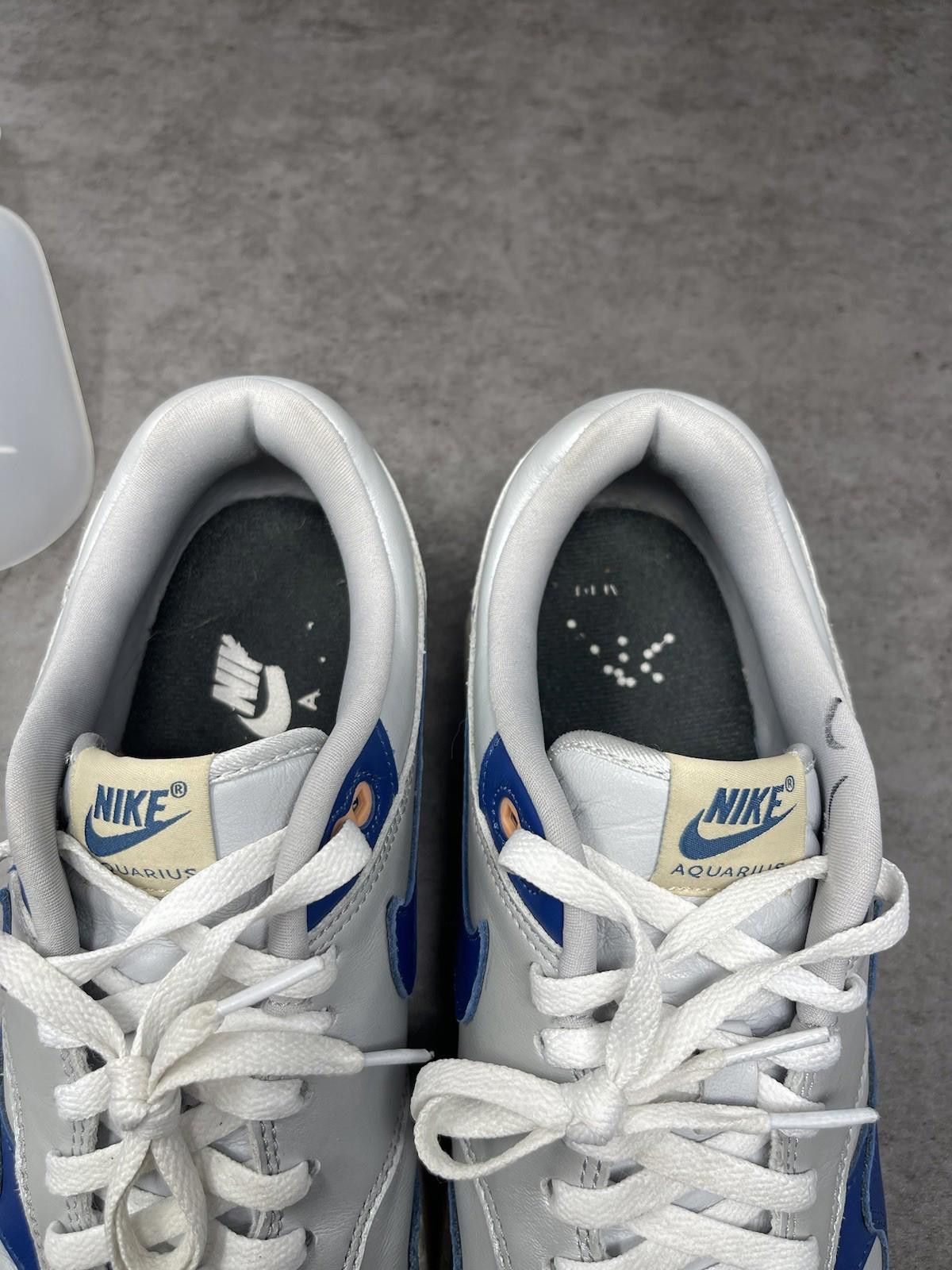 Nike Nike Air Max 1 Shoes Mens Size 11 (Womens 12.5) Blue Silver Size US 12.5 / EU 45-46 - 9 Thumbnail