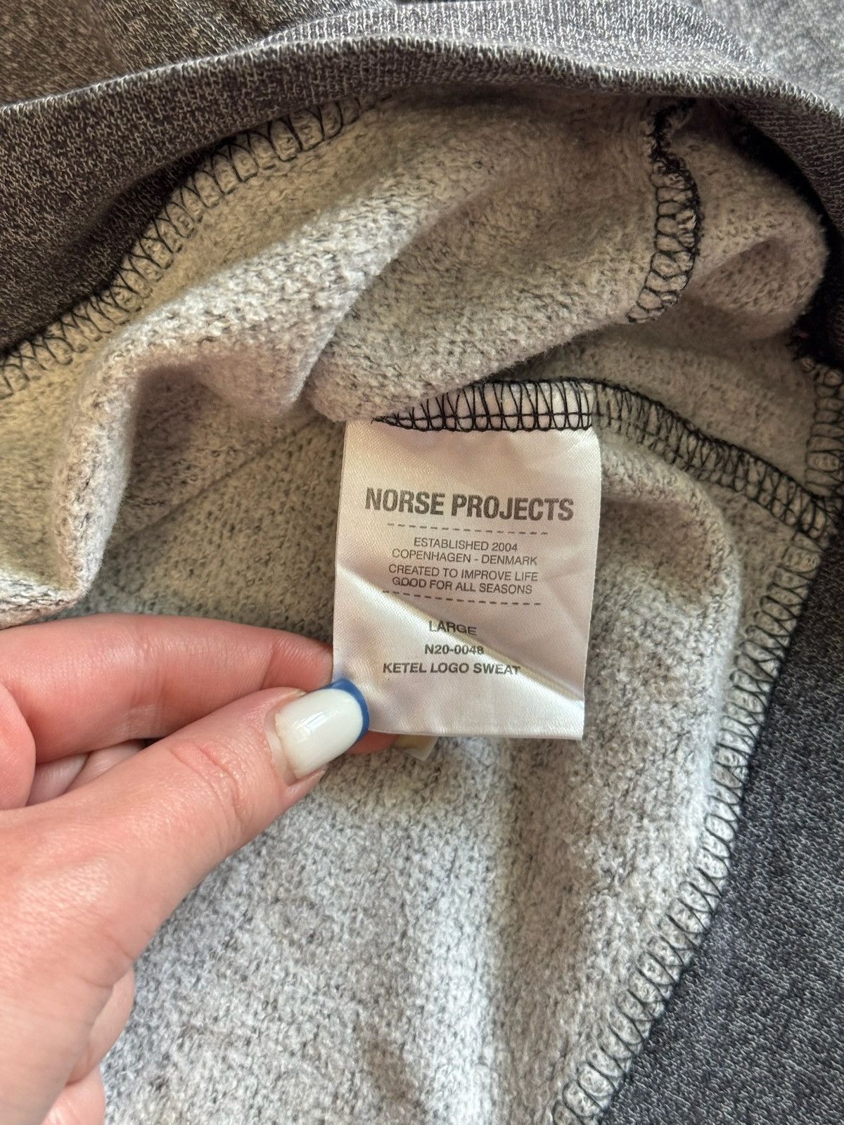 Norse Projects Norse Projects Sweatshirt Embroidered Big Logo Baggy Japanes Size US L / EU 52-54 / 3 - 9 Thumbnail