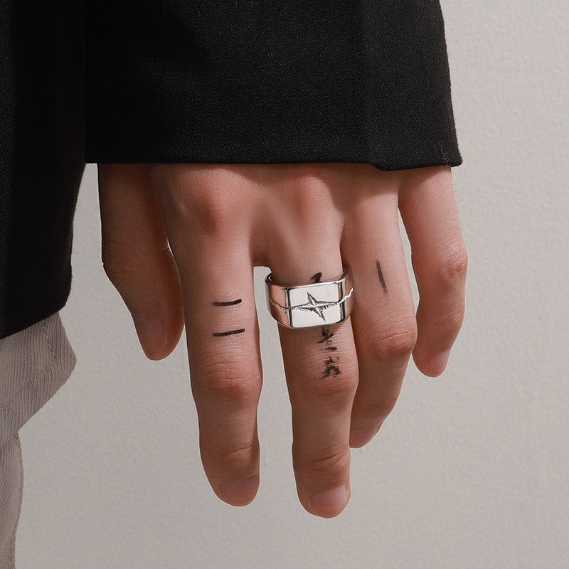 Jewelry Star New Trend Jewelry Rings Chrome Ring (Size 7-13) Size ONE SIZE - 1 Thumbnail