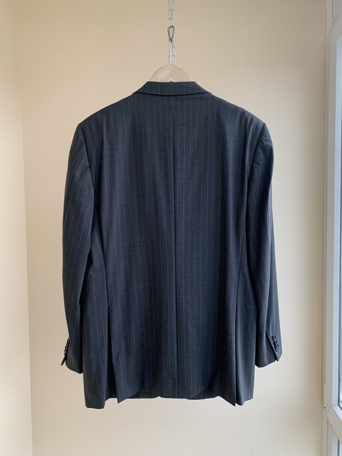 Ermenegildo Zegna Ermenegildo Zegna Striped Wool Blazer Vintage 90s 52 IT Size 42R - 2 Thumbnail